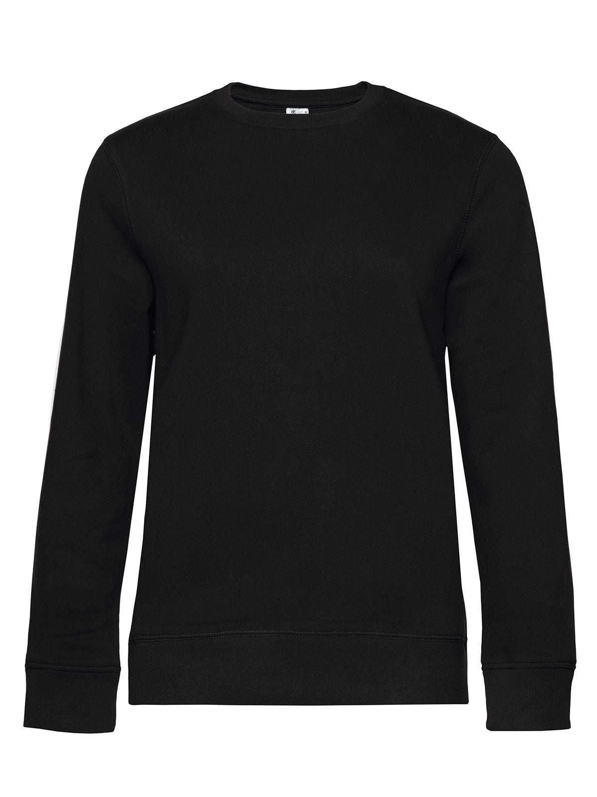 QUEEN Crew Neck Damen Sweatshirt / Hoodie – B&C – Farbe black pure – individuell veredelbar
