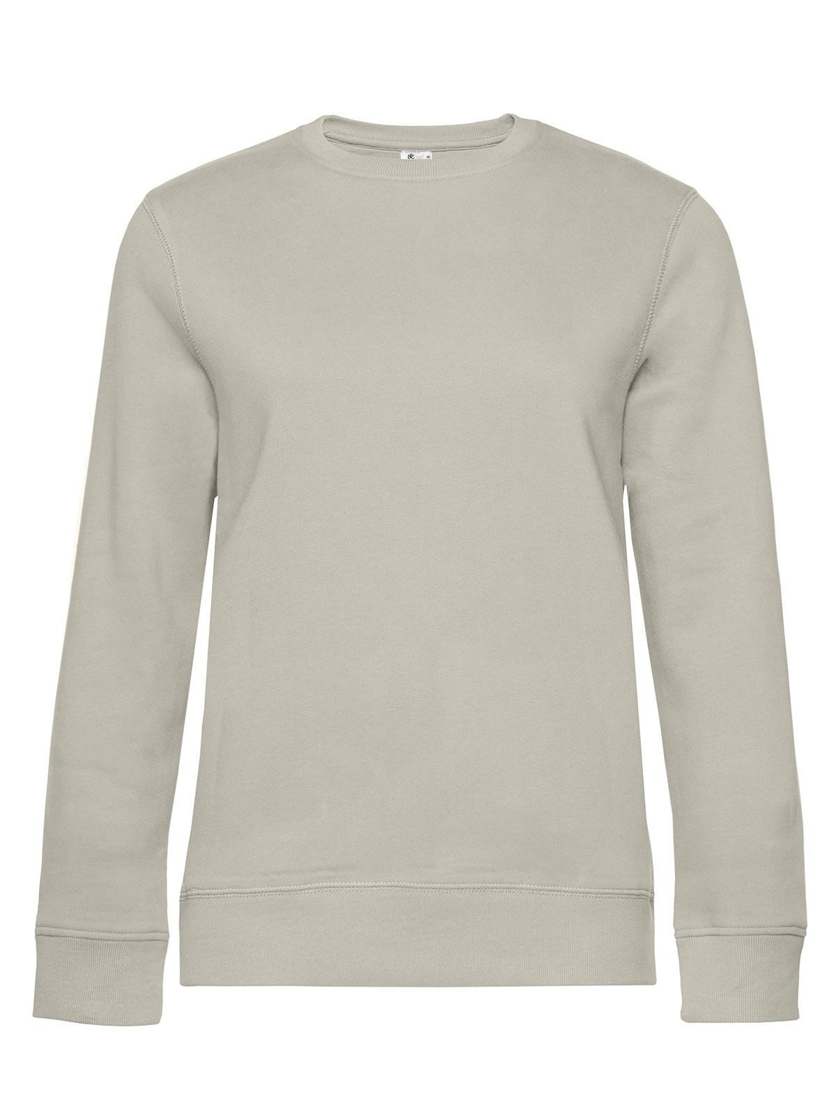 QUEEN Crew Neck Damen Sweatshirt / Hoodie – B&C – Farbe grey fog – individuell veredelbar