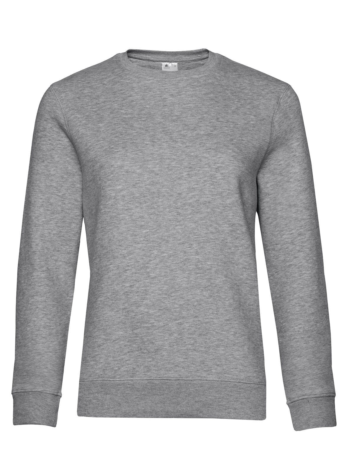 QUEEN Crew Neck Damen Sweatshirt / Hoodie – B&C – Farbe heather grey – individuell veredelbar