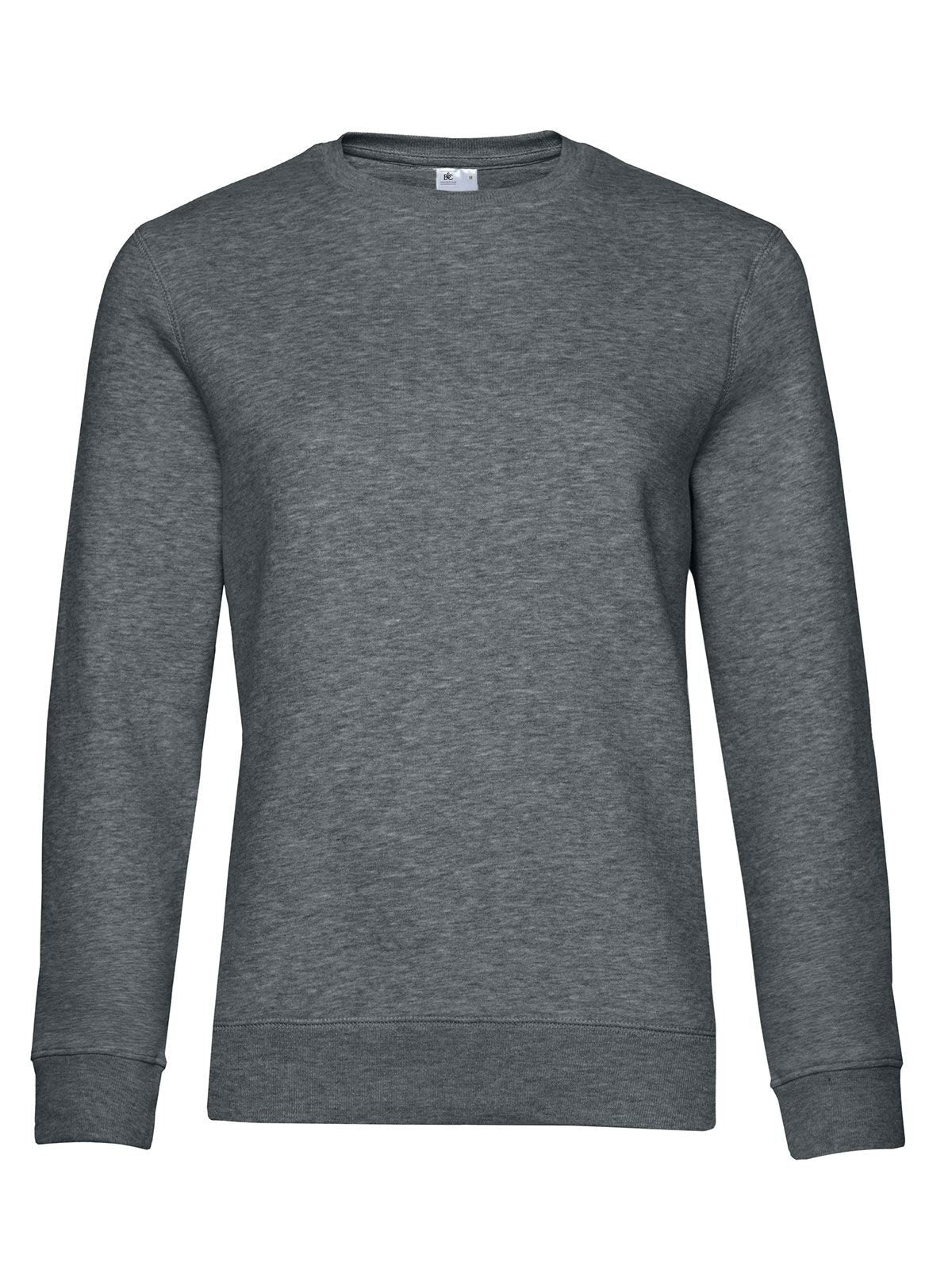 QUEEN Crew Neck Damen Sweatshirt / Hoodie – B&C – Farbe heather mid grey – individuell veredelbar