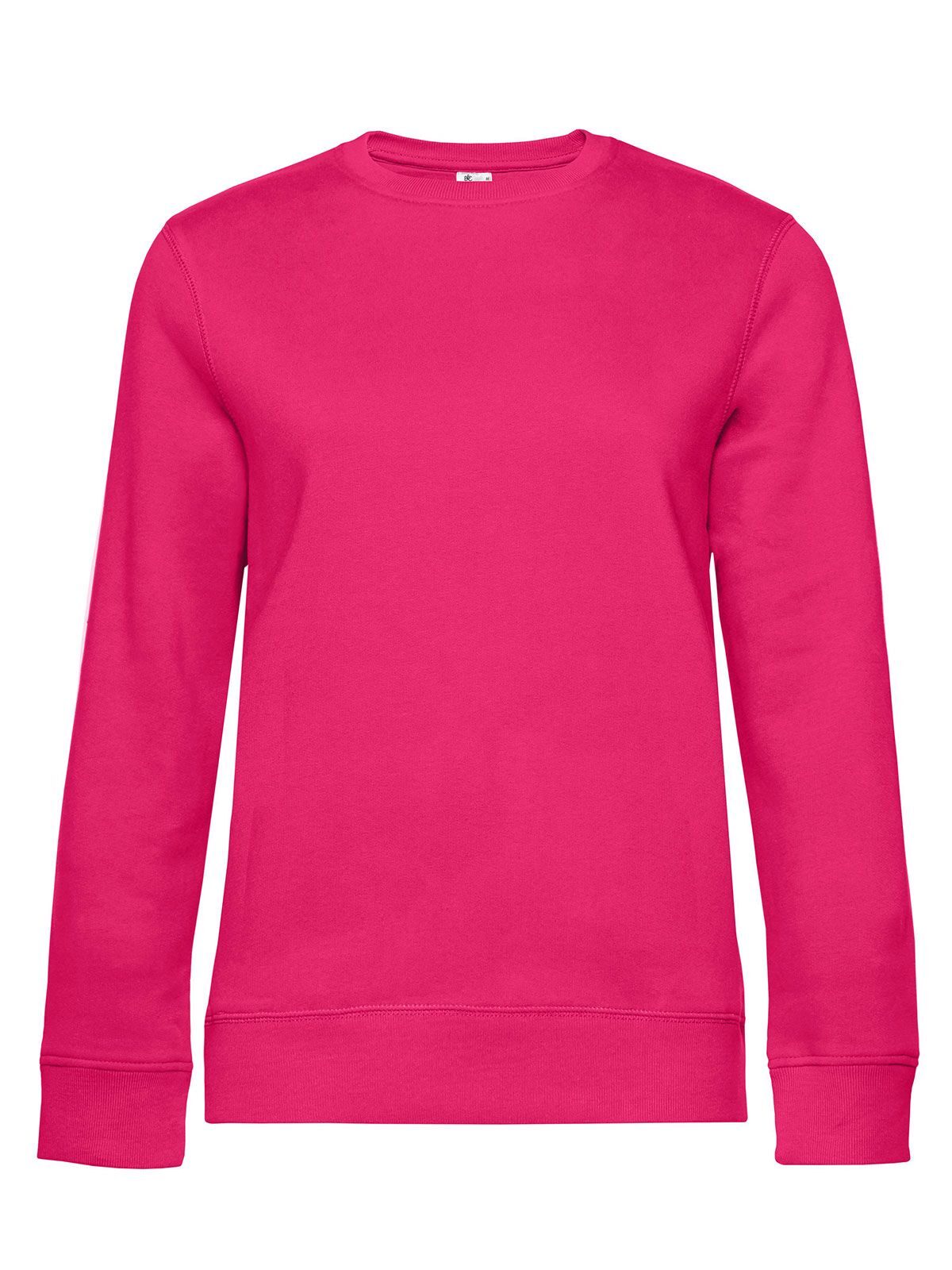 QUEEN Crew Neck Damen Sweatshirt / Hoodie – B&C – Farbe magenta pink – individuell veredelbar