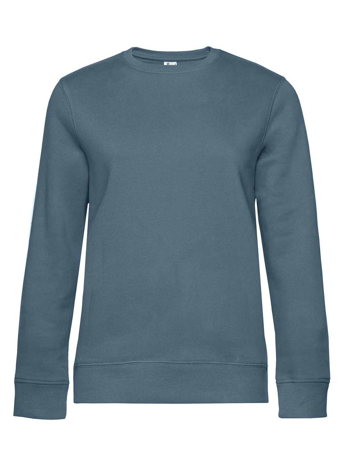 QUEEN Crew Neck Damen Sweatshirt / Hoodie – B&C – Farbe nordic blue – individuell veredelbar