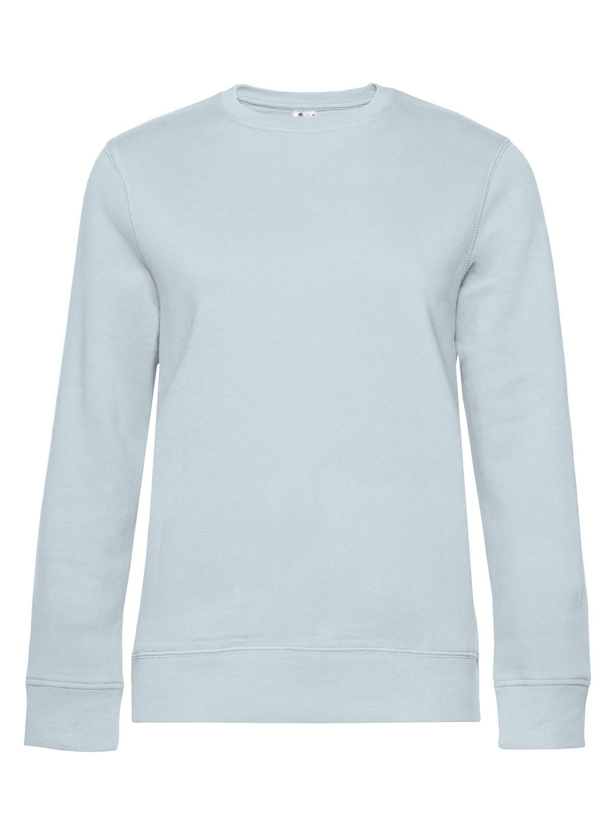 QUEEN Crew Neck Damen Sweatshirt / Hoodie – B&C – Farbe pure sky – individuell veredelbar