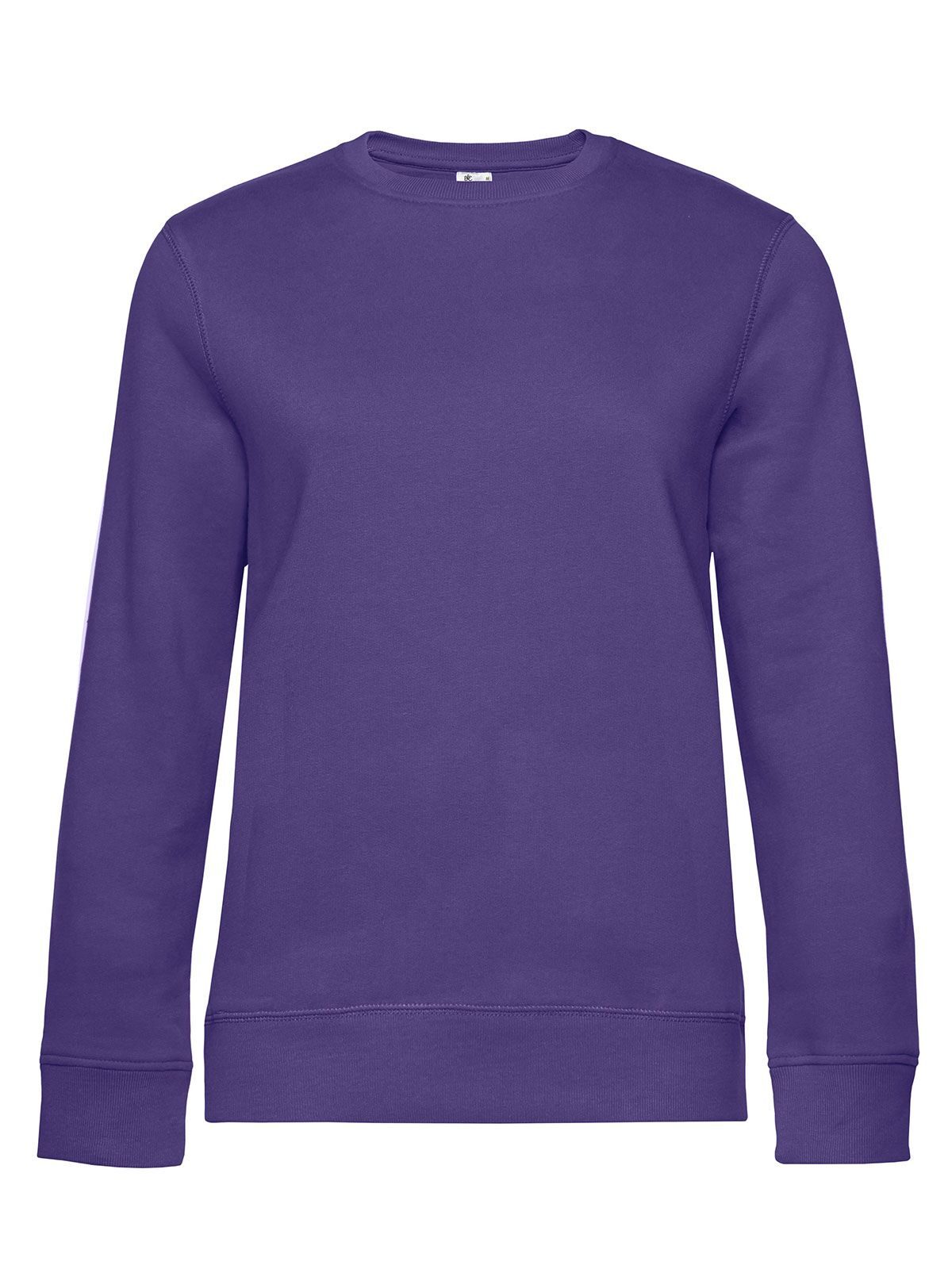 QUEEN Crew Neck Damen Sweatshirt / Hoodie – B&C – Farbe radiant purple – individuell veredelbar