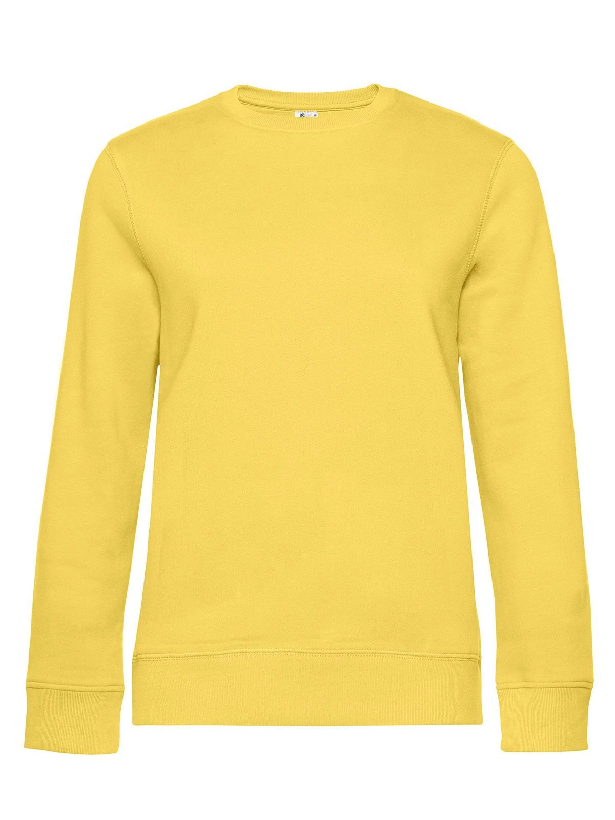 QUEEN Crew Neck Damen Sweatshirt / Hoodie – B&C – Farbe yellow fizz – individuell veredelbar