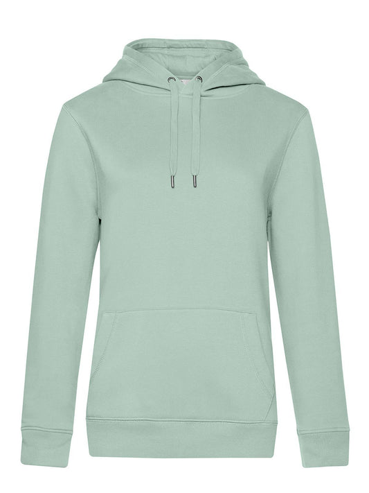 QUEEN Hooded Damen Sweatshirt / Hoodie – B&C – Farbe aqua green – individuell veredelbar