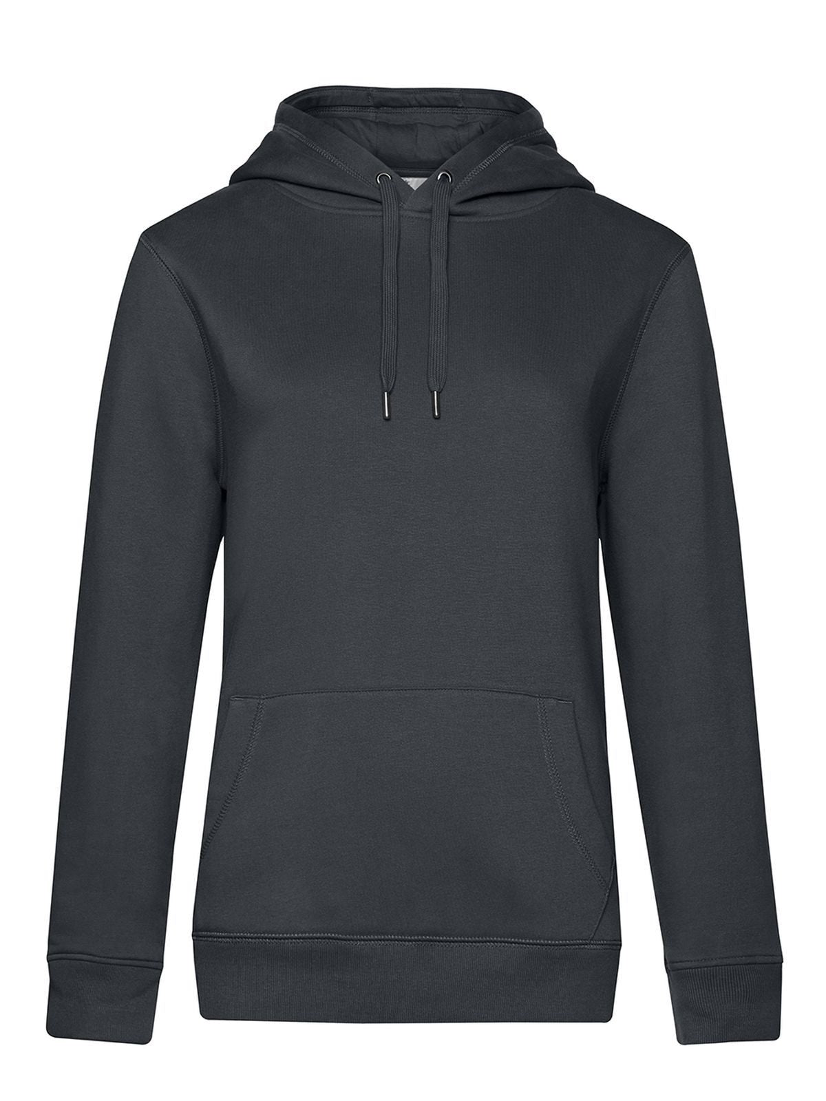QUEEN Hooded Damen Sweatshirt / Hoodie – B&C – Farbe asphalt – individuell veredelbar