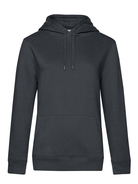 QUEEN Hooded Damen Sweatshirt / Hoodie – B&C – Farbe asphalt – individuell veredelbar