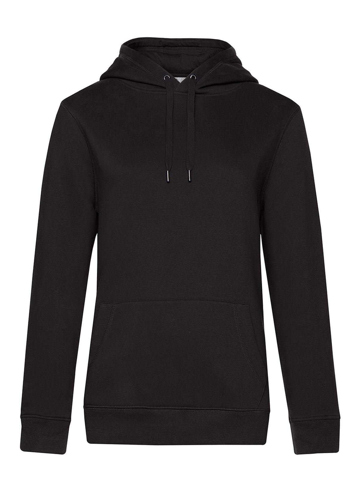 QUEEN Hooded Damen Sweatshirt / Hoodie – B&C – Farbe black pure – individuell veredelbar