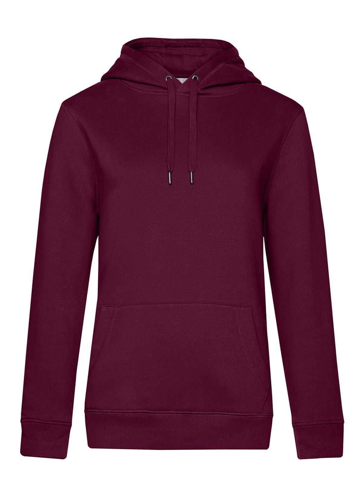 QUEEN Hooded Damen Sweatshirt / Hoodie – B&C – Farbe dark cherry – individuell veredelbar