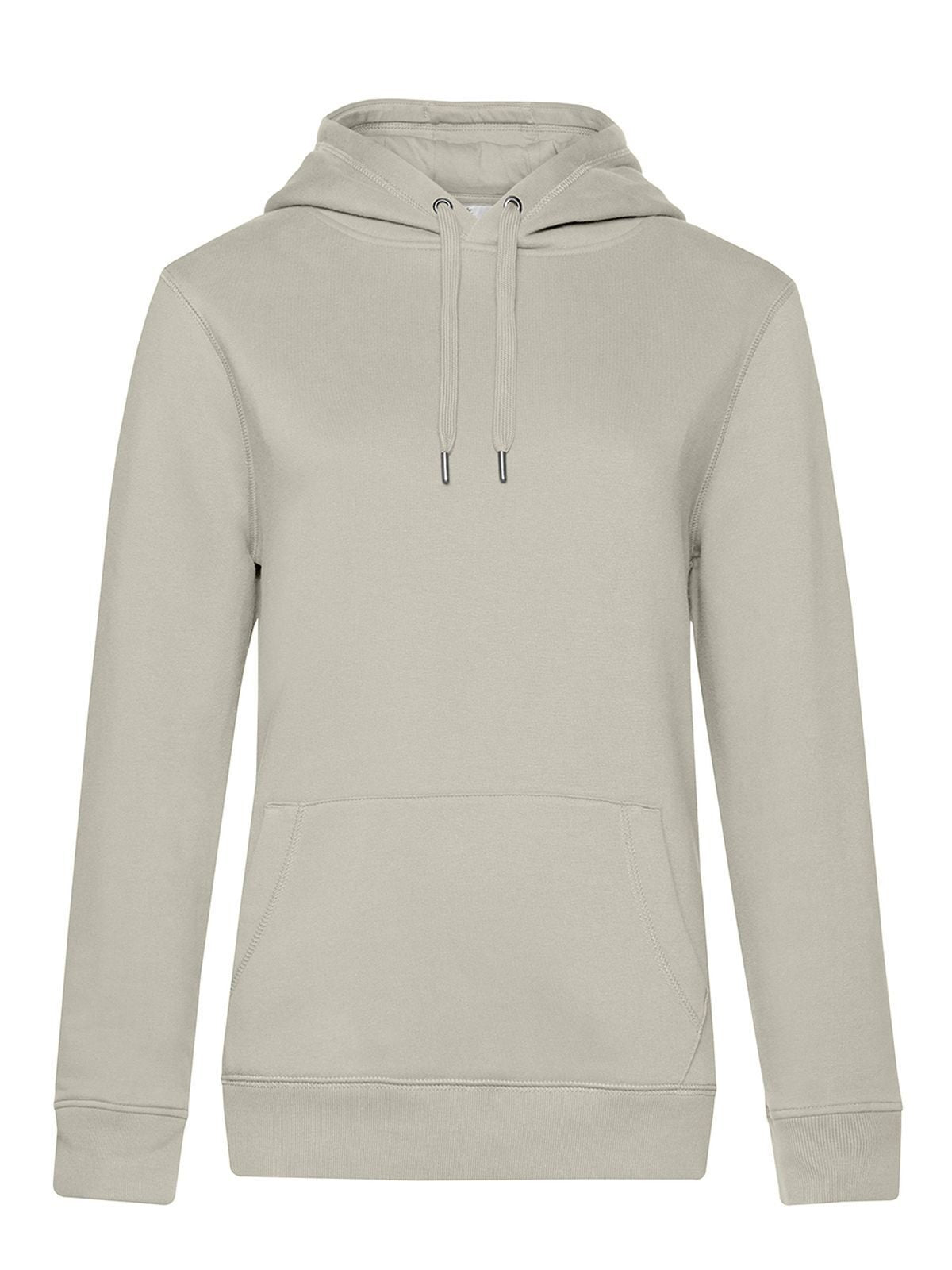 QUEEN Hooded Damen Sweatshirt / Hoodie – B&C – Farbe grey fog – individuell veredelbar