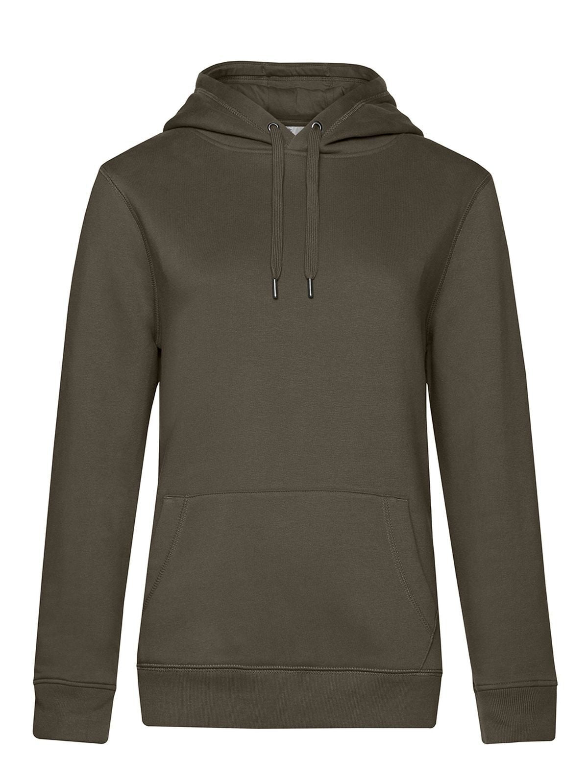 QUEEN Hooded Damen Sweatshirt / Hoodie – B&C – Farbe Khaki – individuell veredelbar