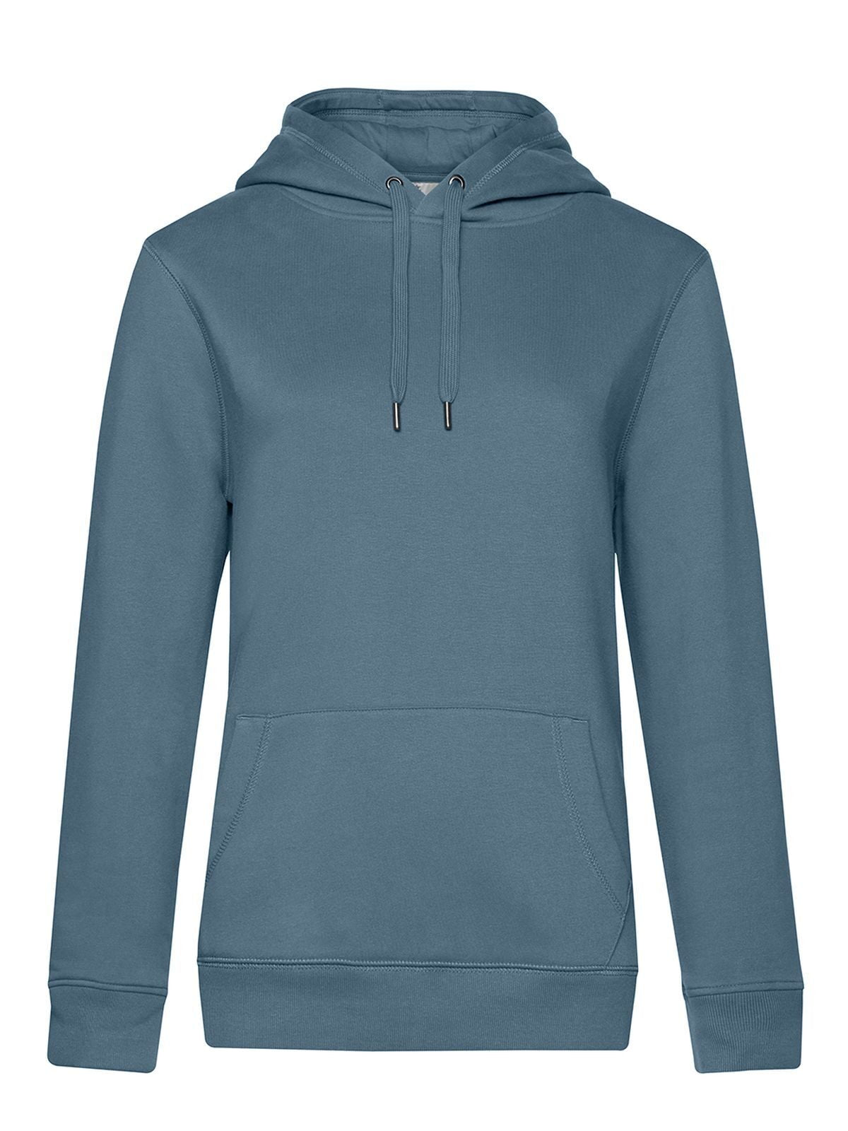 QUEEN Hooded Damen Sweatshirt / Hoodie – B&C – Farbe nordic blue – individuell veredelbar