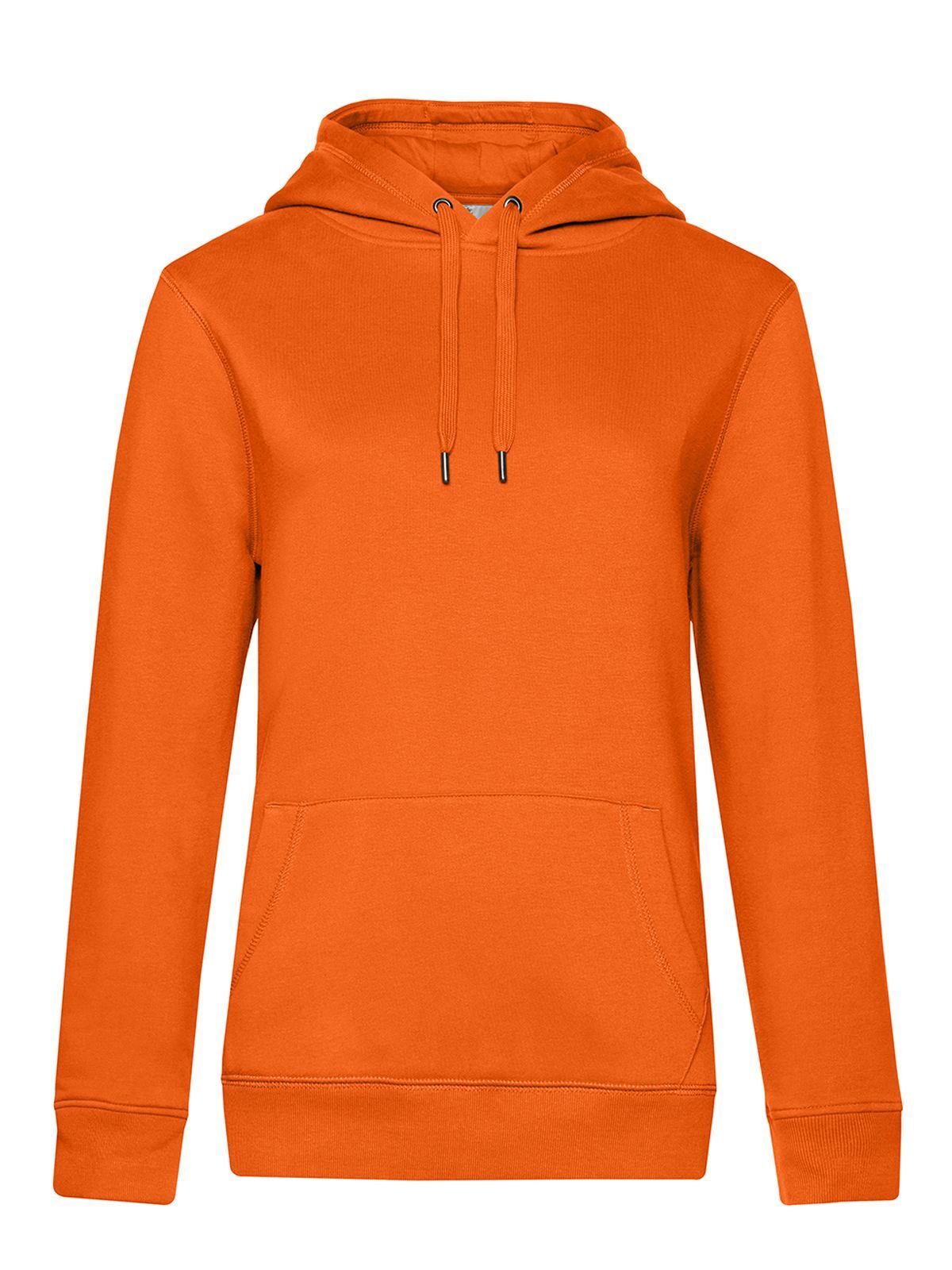 QUEEN Hooded Damen Sweatshirt / Hoodie – B&C – Farbe pure orange – individuell veredelbar