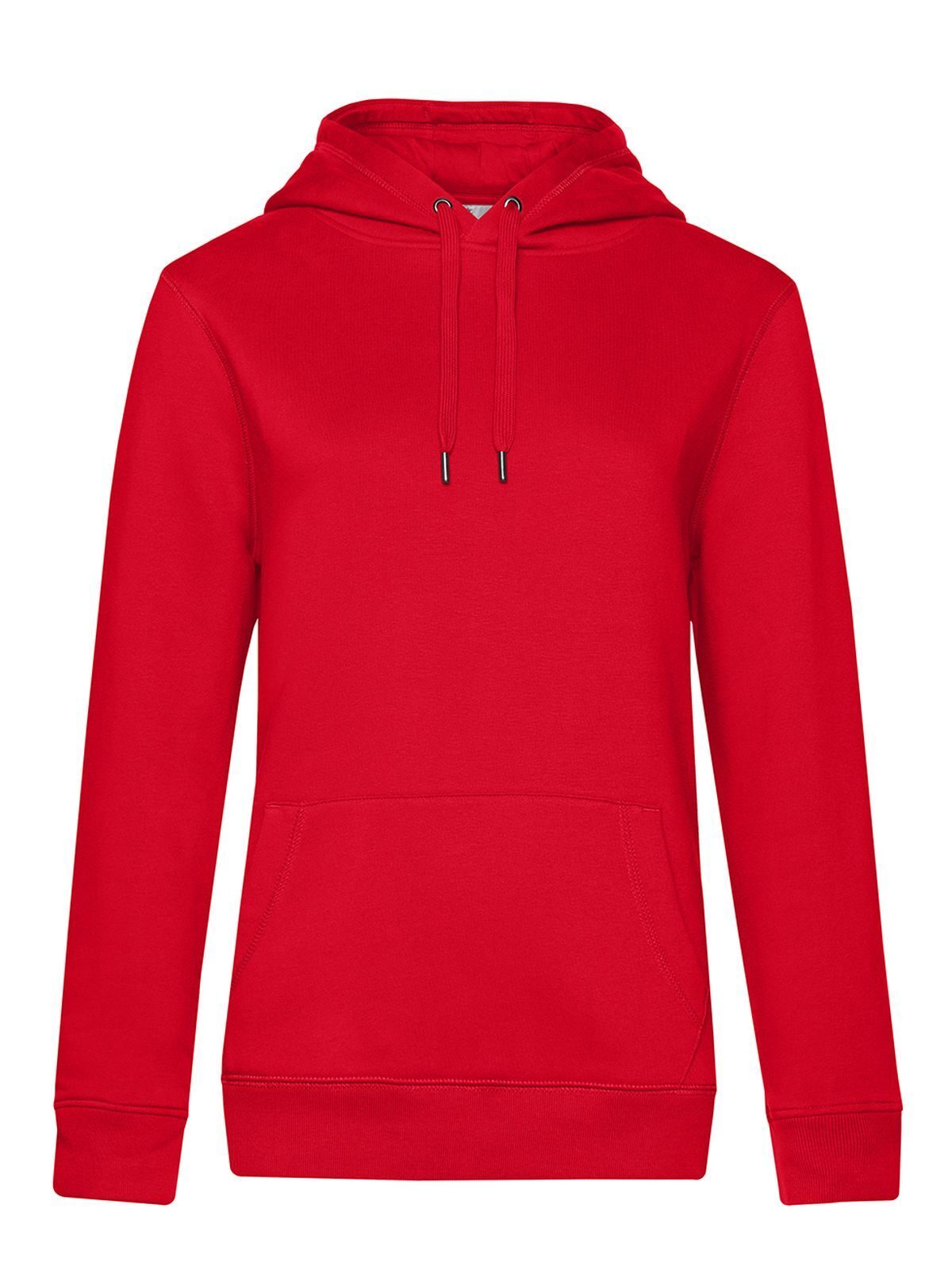 QUEEN Hooded Damen Sweatshirt / Hoodie – B&C – Farbe Rot – individuell veredelbar