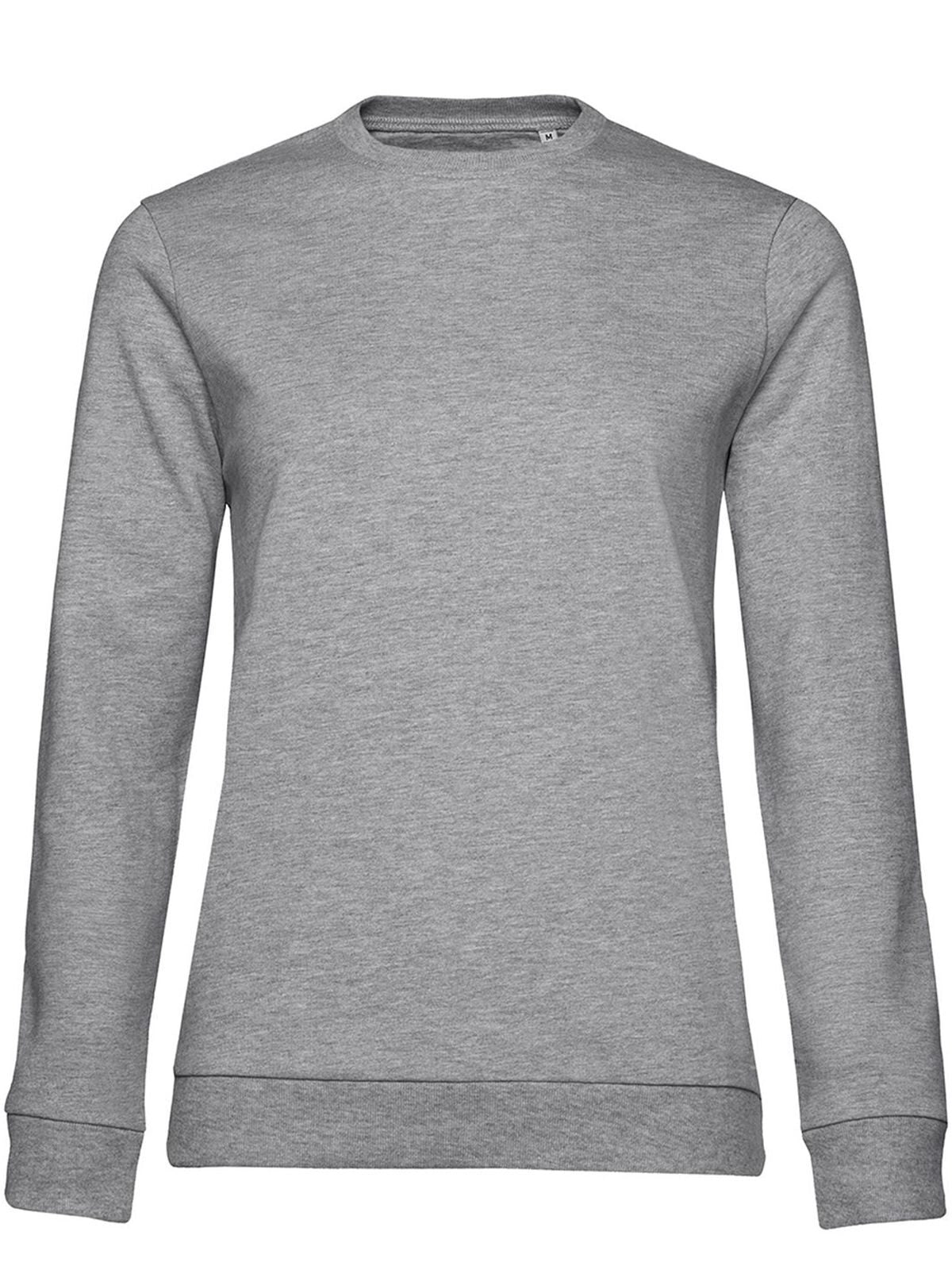 In Damen Sweatshirt / Hoodie – B&C – Farbe heather grey – individuell veredelbar
