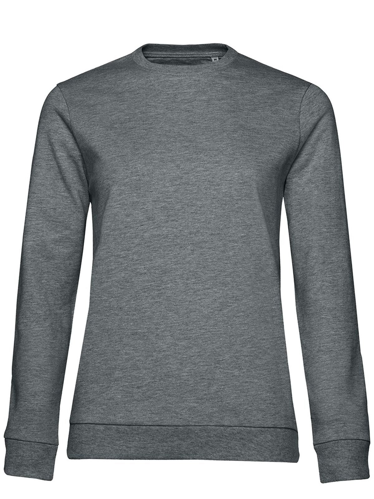 In Damen Sweatshirt / Hoodie – B&C – Farbe heather mid grey – individuell veredelbar