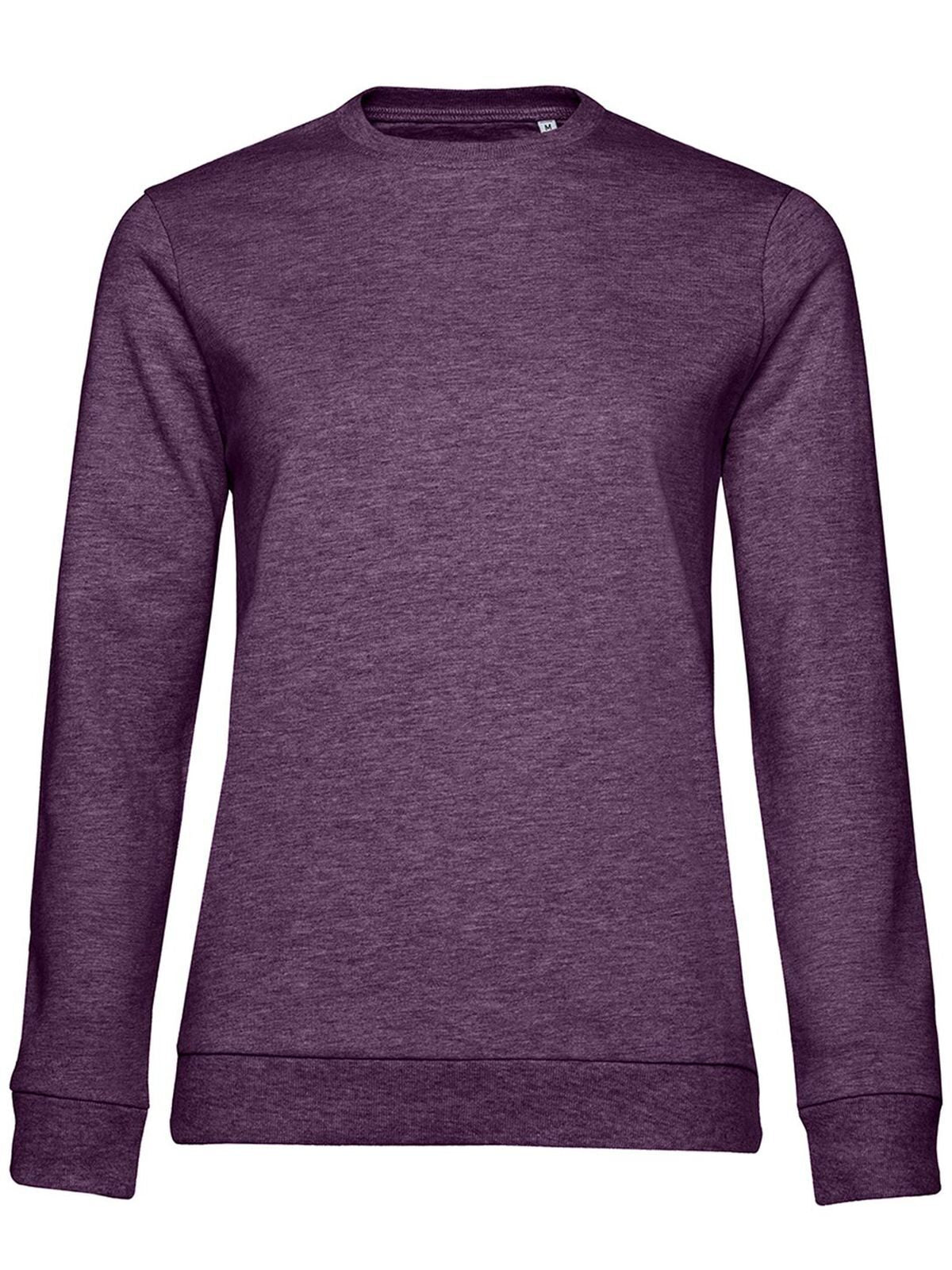 In Damen Sweatshirt / Hoodie – B&C – Farbe heather purple – individuell veredelbar