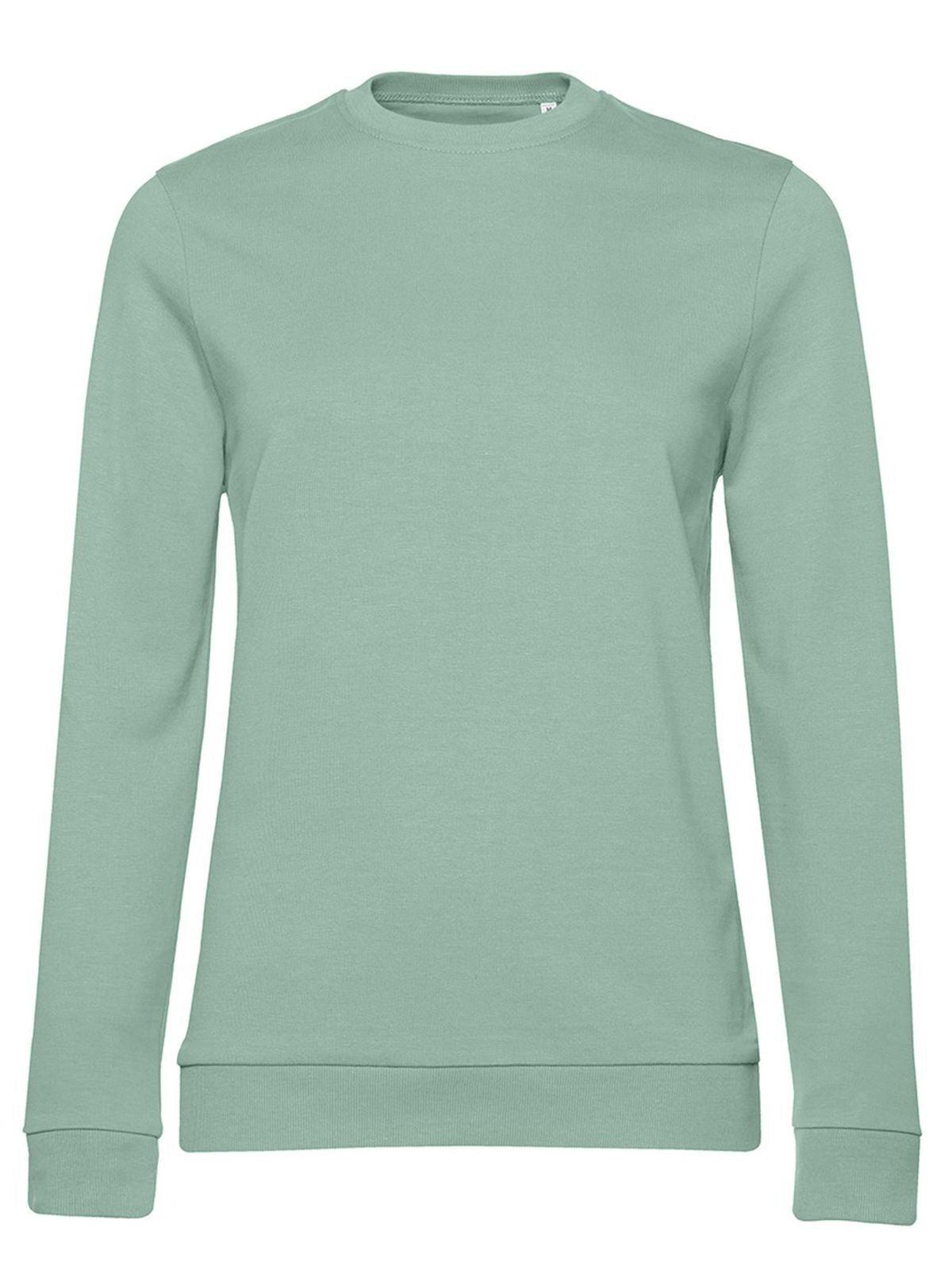 In Damen Sweatshirt / Hoodie – B&C – Farbe sage – individuell veredelbar
