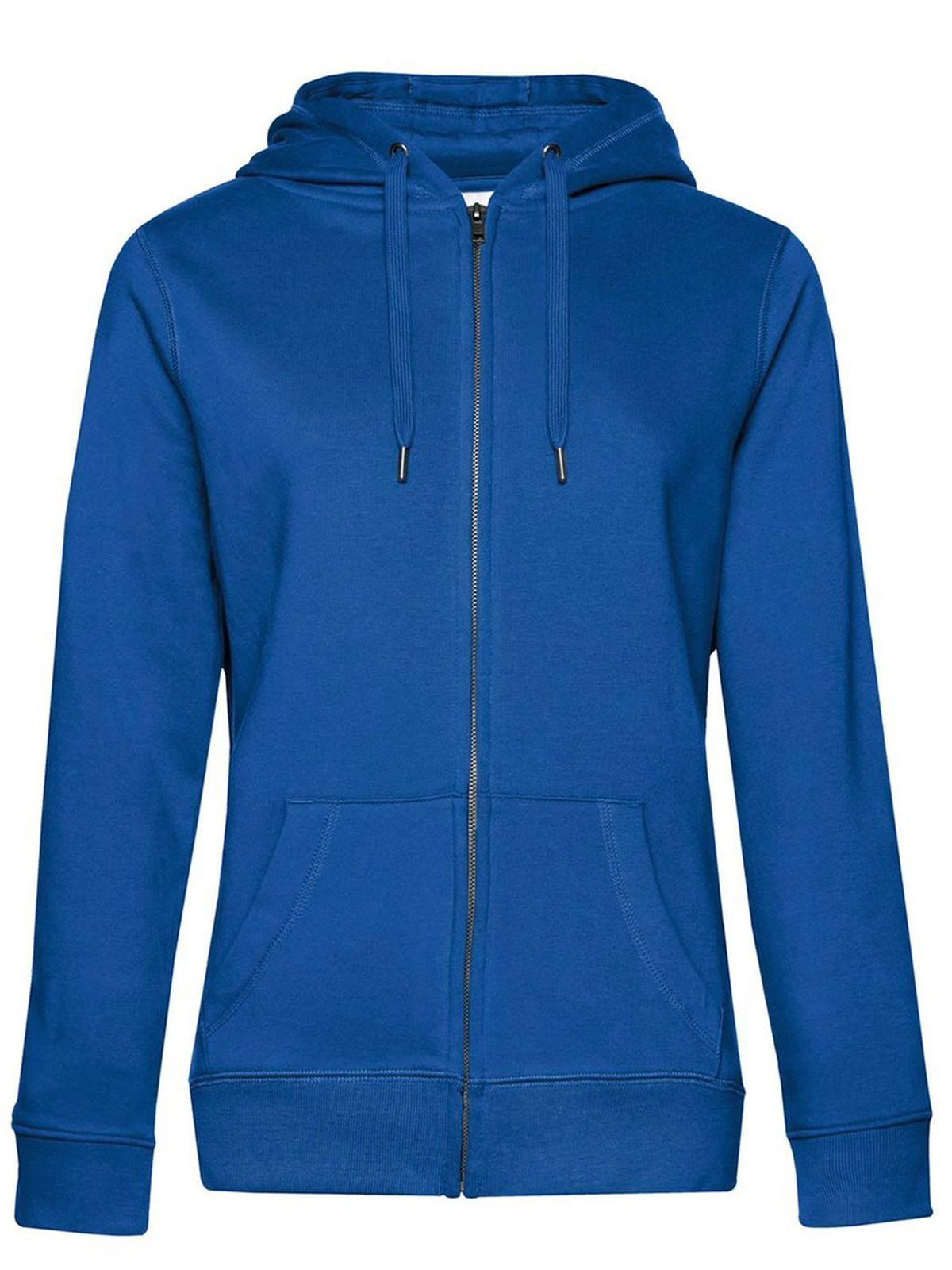 QUEEN Zipped Hood Damen Sweatshirt / Hoodie – B&C – Farbe Royalblau – individuell veredelbar