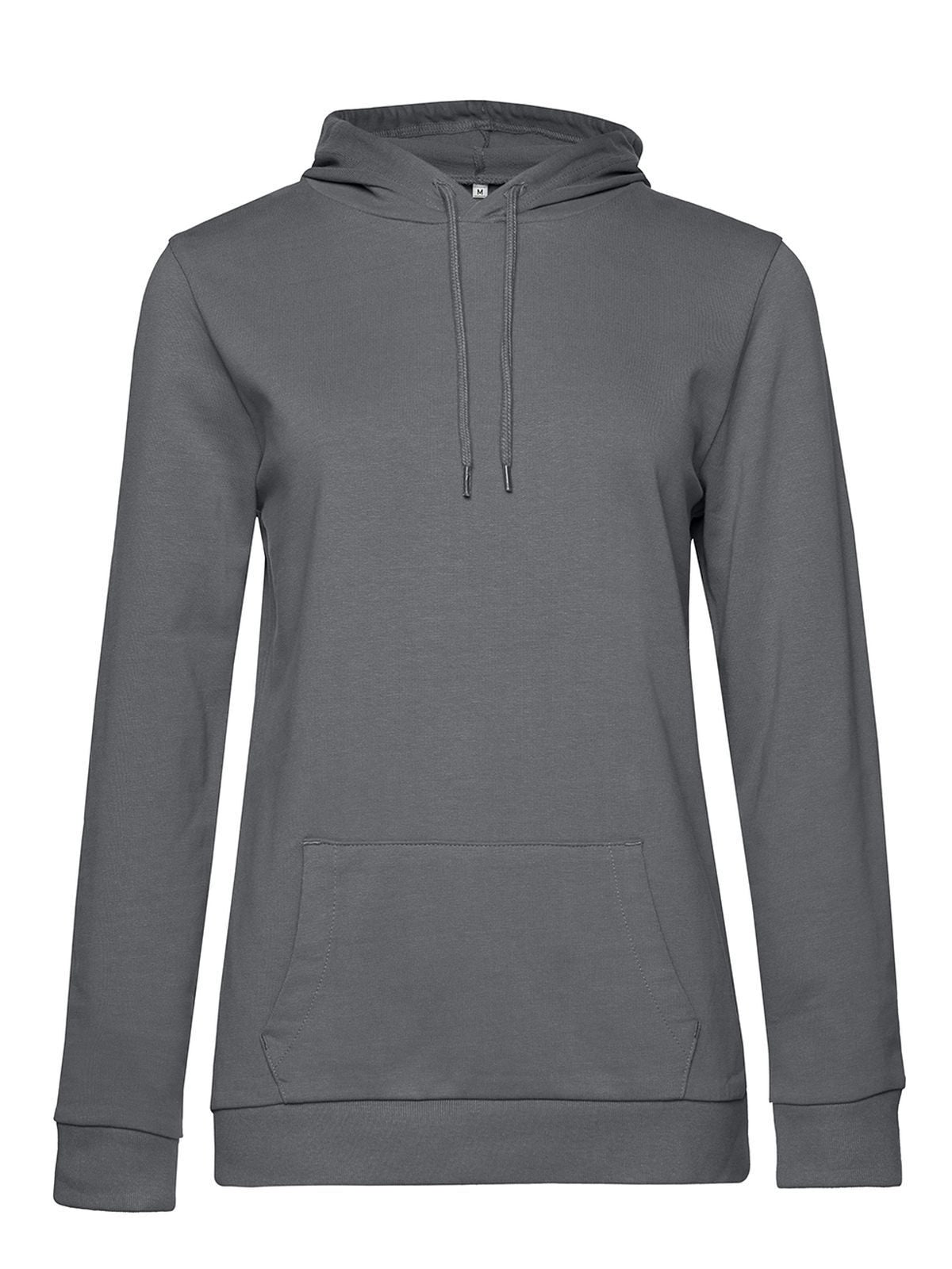 Damen Sweatshirt / Hoodie – B&C – Farbe elephant grey – individuell veredelbar