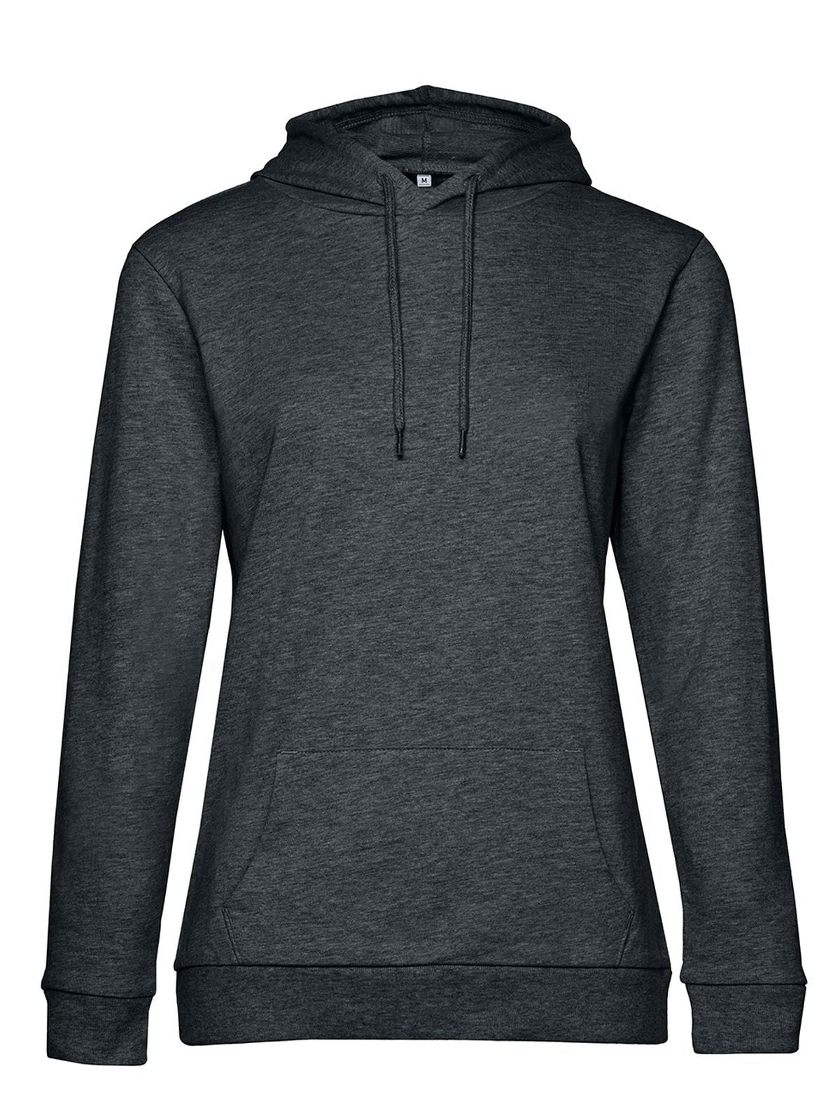 Damen Sweatshirt / Hoodie – B&C – Farbe heather asphalt – individuell veredelbar