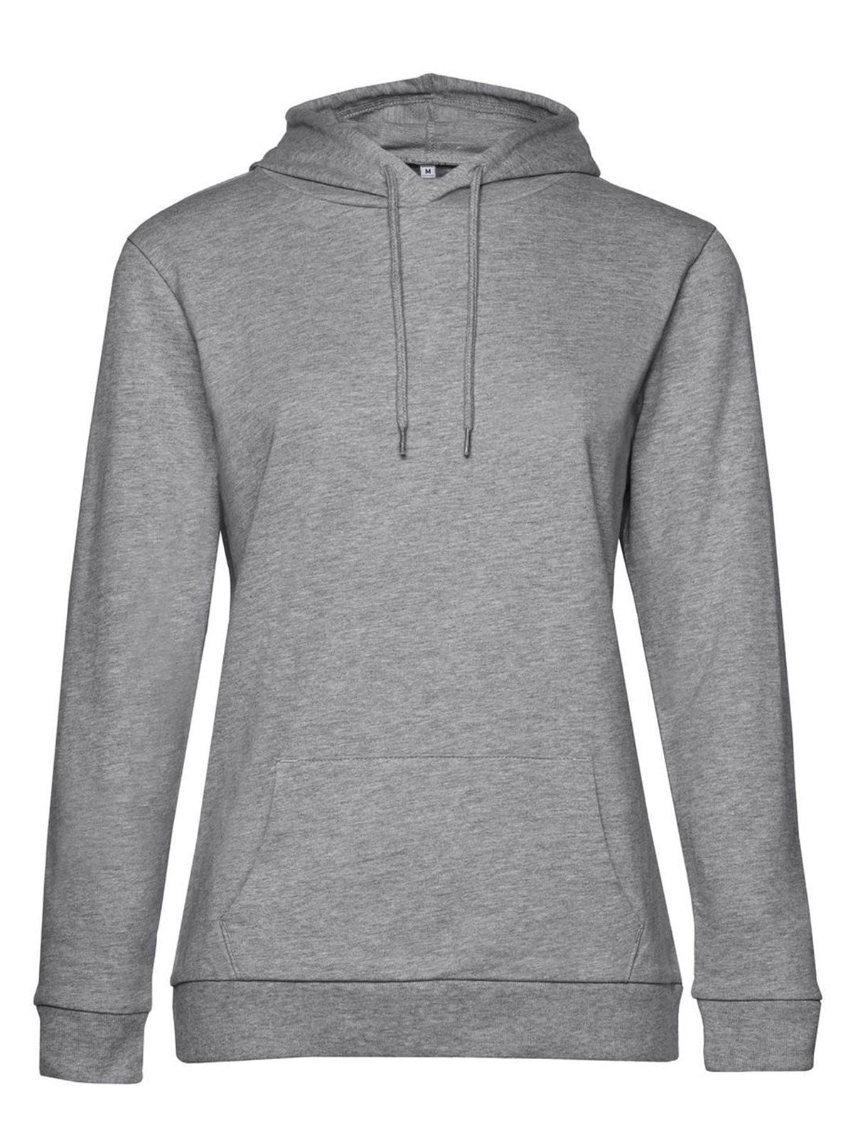 Damen Sweatshirt / Hoodie – B&C – Farbe heather grey – individuell veredelbar