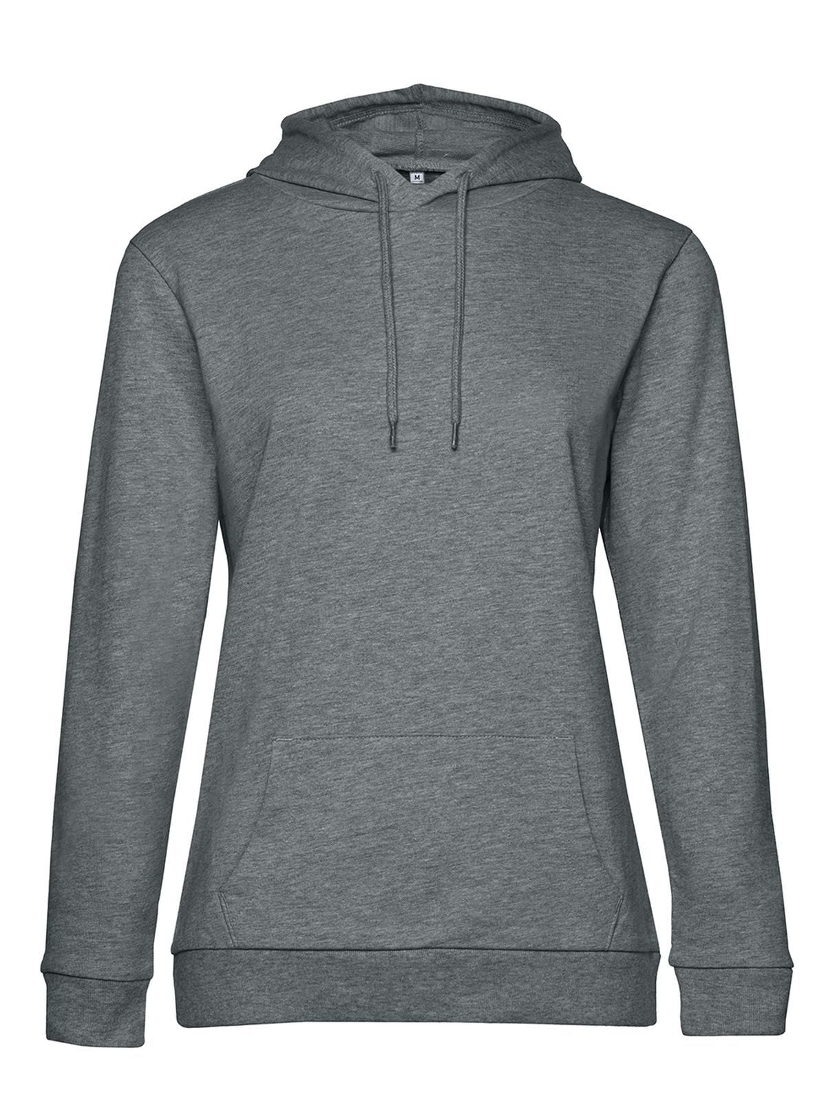 Damen Sweatshirt / Hoodie – B&C – Farbe heather mid grey – individuell veredelbar