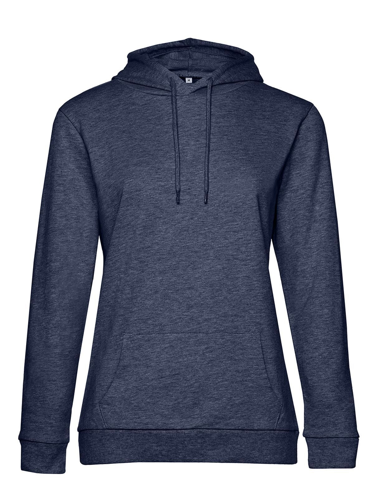 Damen Sweatshirt / Hoodie – B&C – Farbe heather navy – individuell veredelbar