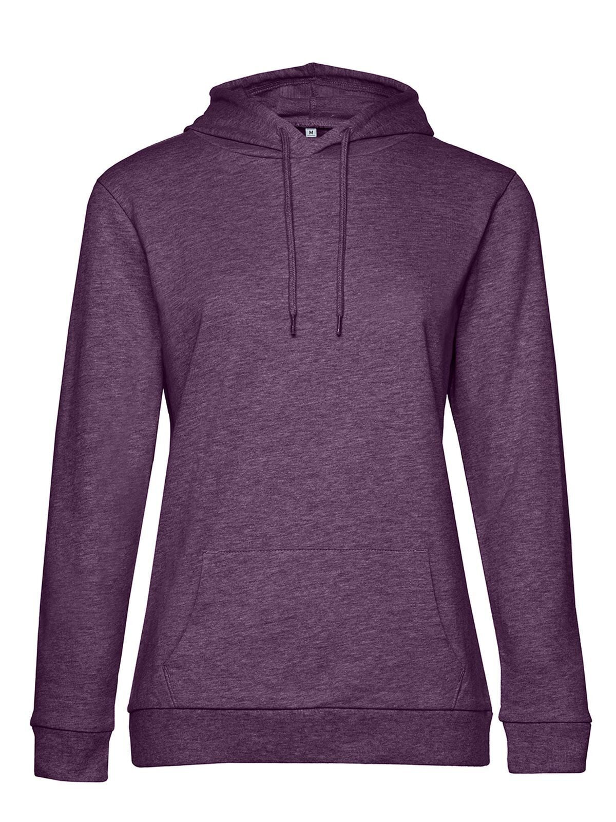 Damen Sweatshirt / Hoodie – B&C – Farbe heather purple – individuell veredelbar