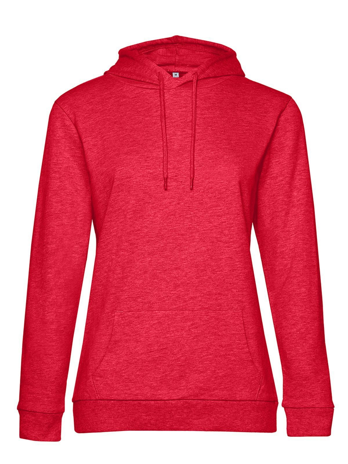 Damen Sweatshirt / Hoodie – B&C – Farbe heather red – individuell veredelbar