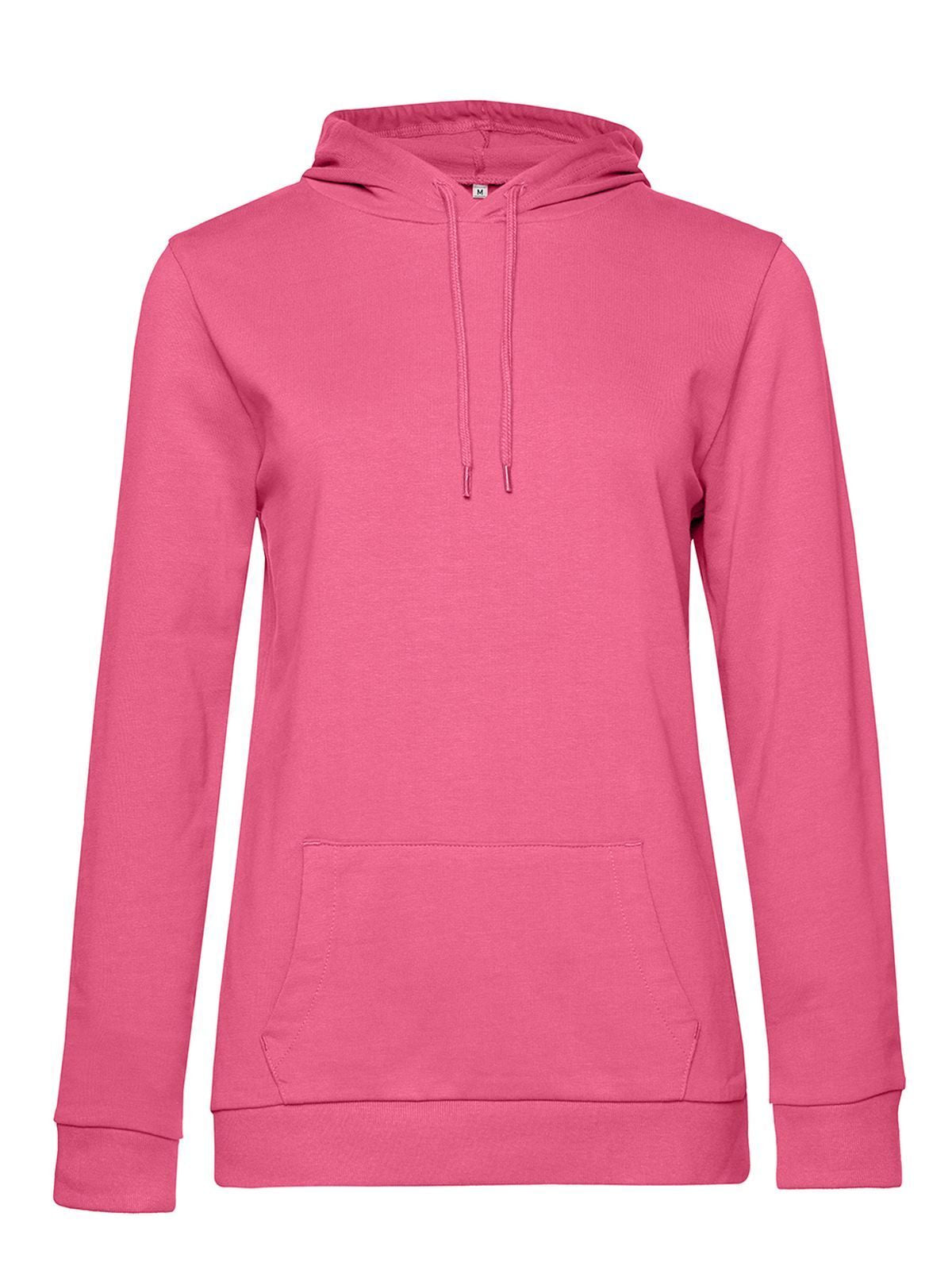 Damen Sweatshirt / Hoodie – B&C – Farbe pink fizz – individuell veredelbar