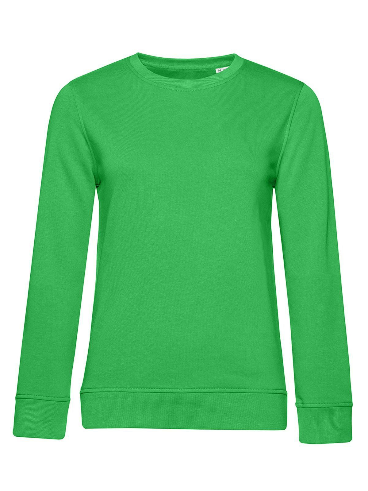 Inspire Crew Neck Damen Sweatshirt / Hoodie – B&C – Farbe apple green – individuell veredelbar