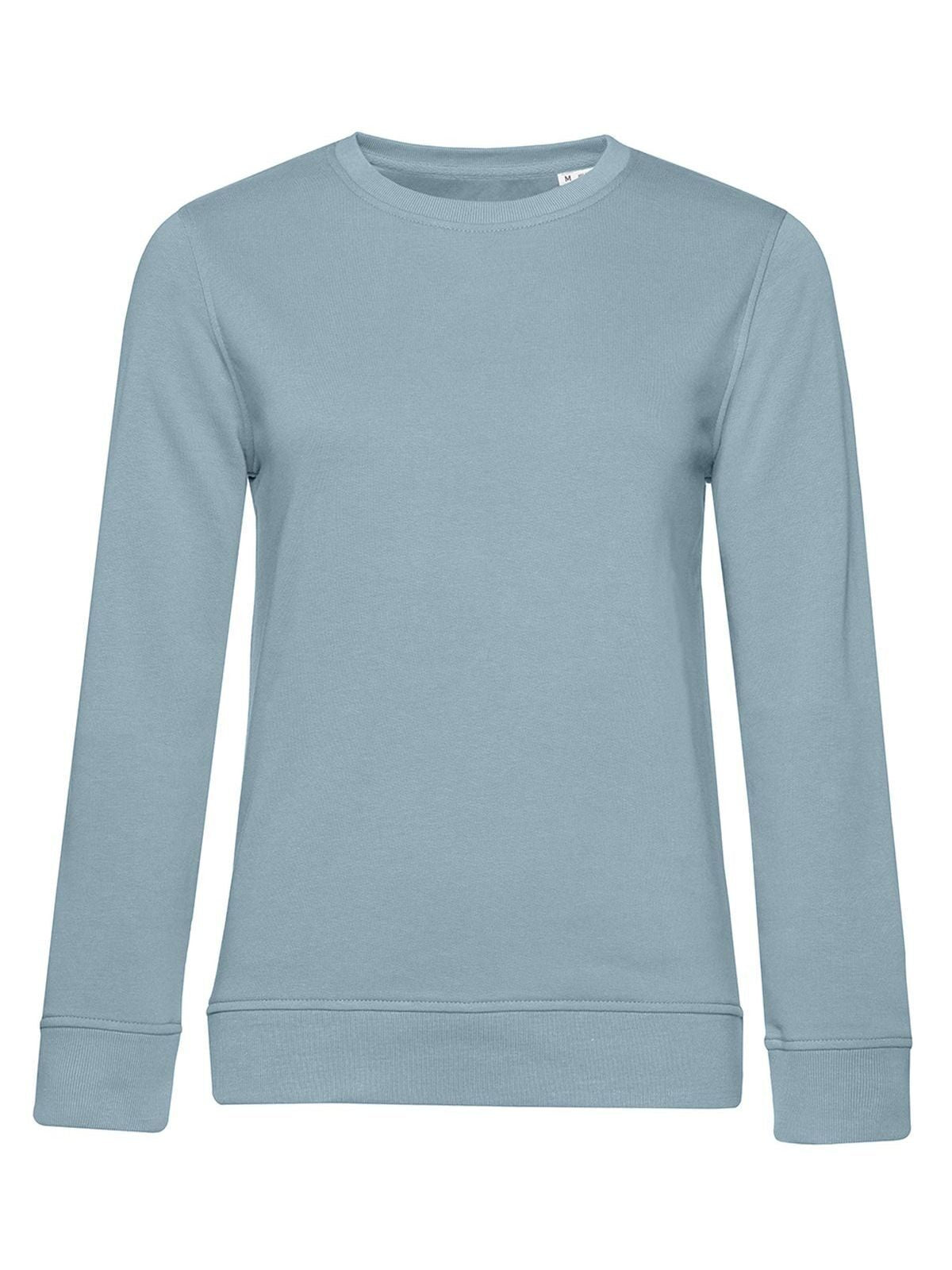 Inspire Crew Neck Damen Sweatshirt / Hoodie – B&C – Farbe blue fog – individuell veredelbar