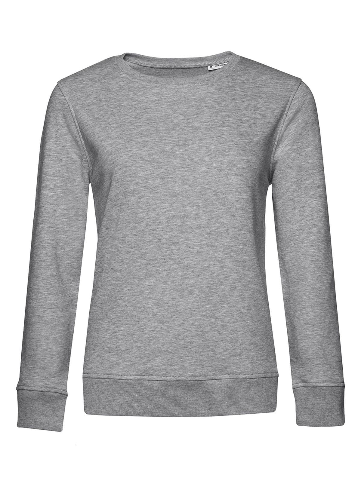 Inspire Crew Neck Damen Sweatshirt / Hoodie – B&C – Farbe heather grey – individuell veredelbar