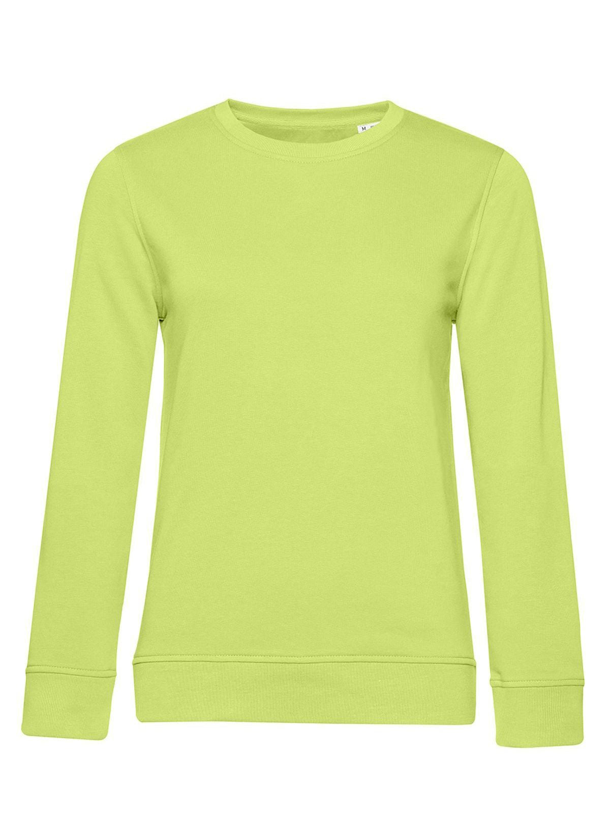 Inspire Crew Neck Damen Sweatshirt / Hoodie – B&C – Farbe Lime – individuell veredelbar