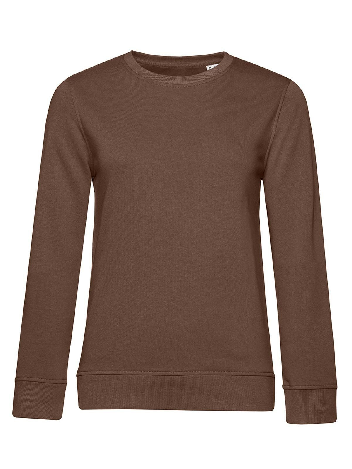 Inspire Crew Neck Damen Sweatshirt / Hoodie – B&C – Farbe mocha – individuell veredelbar
