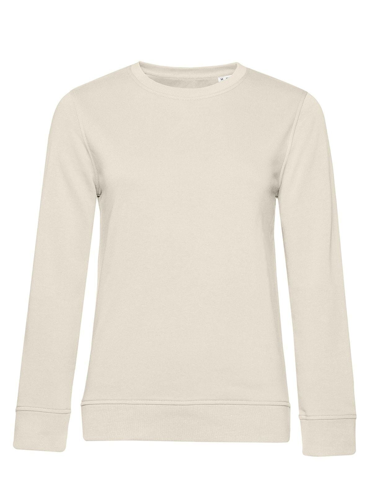 Inspire Crew Neck Damen Sweatshirt / Hoodie – B&C – Farbe Off White – individuell veredelbar