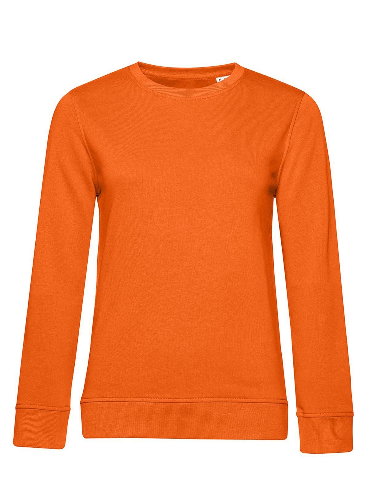 Inspire Crew Neck Damen Sweatshirt / Hoodie – B&C – Farbe pure orange – individuell veredelbar