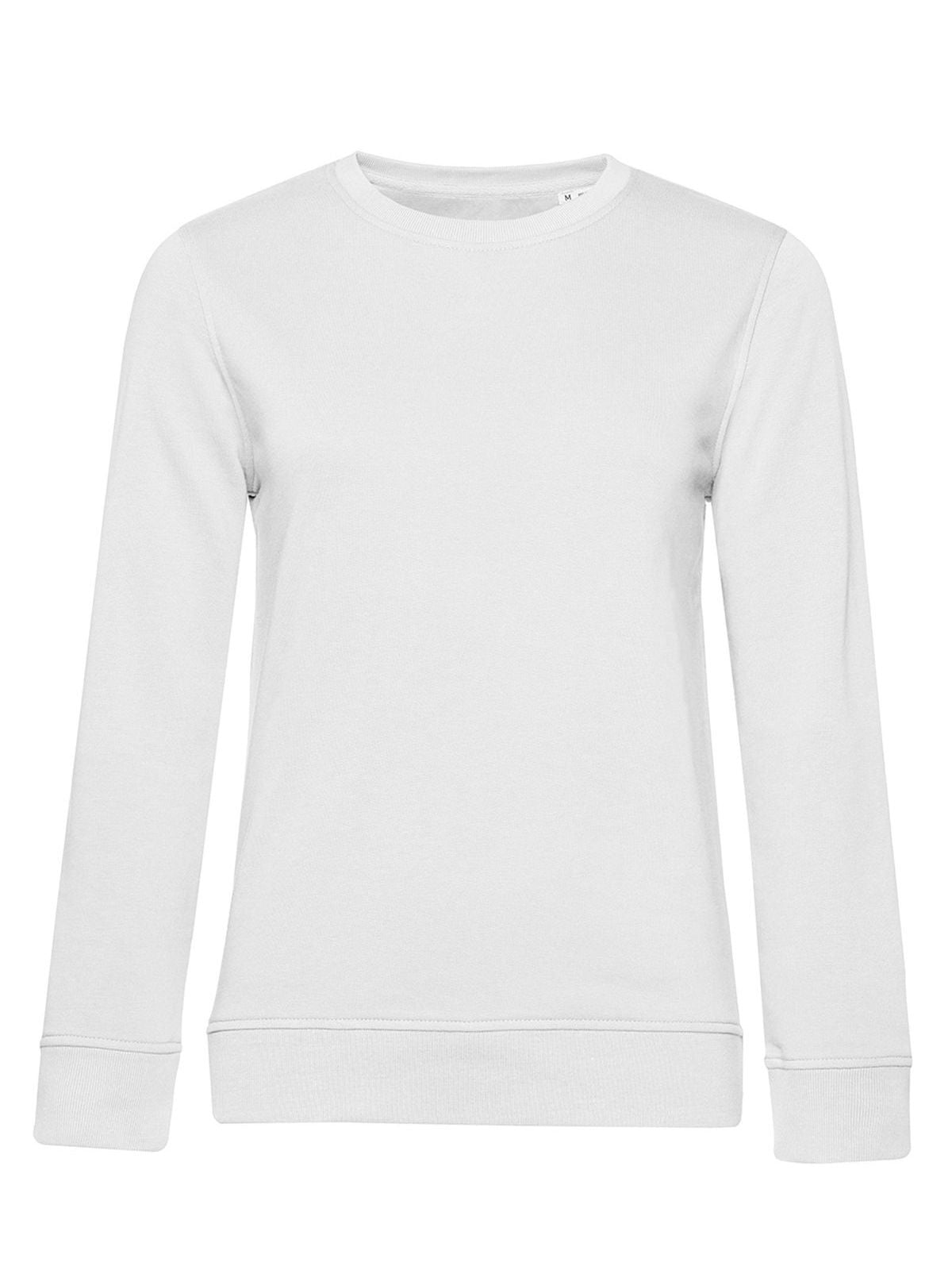 Inspire Crew Neck Damen Sweatshirt / Hoodie – B&C – Farbe Weiß – individuell veredelbar