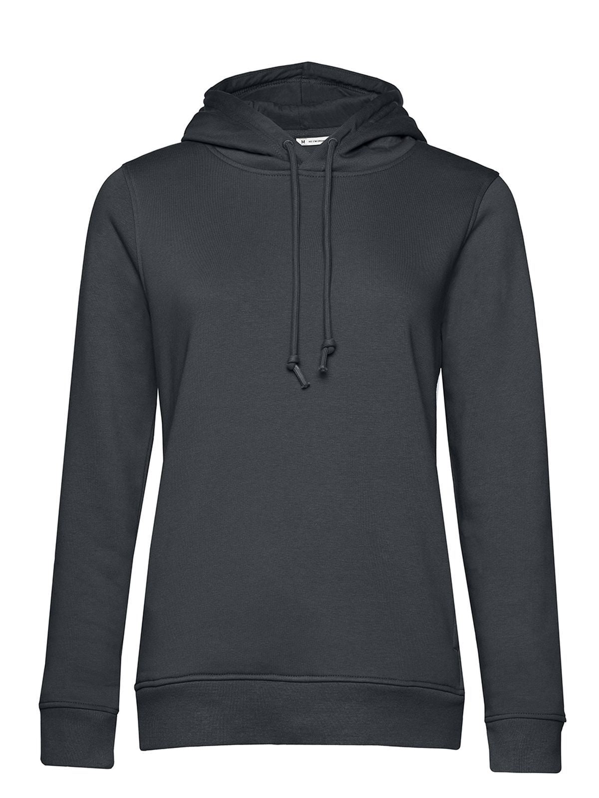Inspire Hooded Damen Sweatshirt / Hoodie – B&C – Farbe asphalt – individuell veredelbar