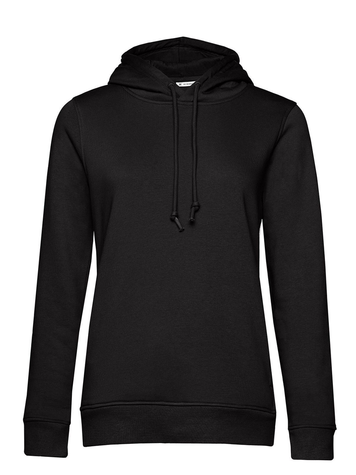 Inspire Hooded Damen Sweatshirt / Hoodie – B&C – Farbe black pure – individuell veredelbar