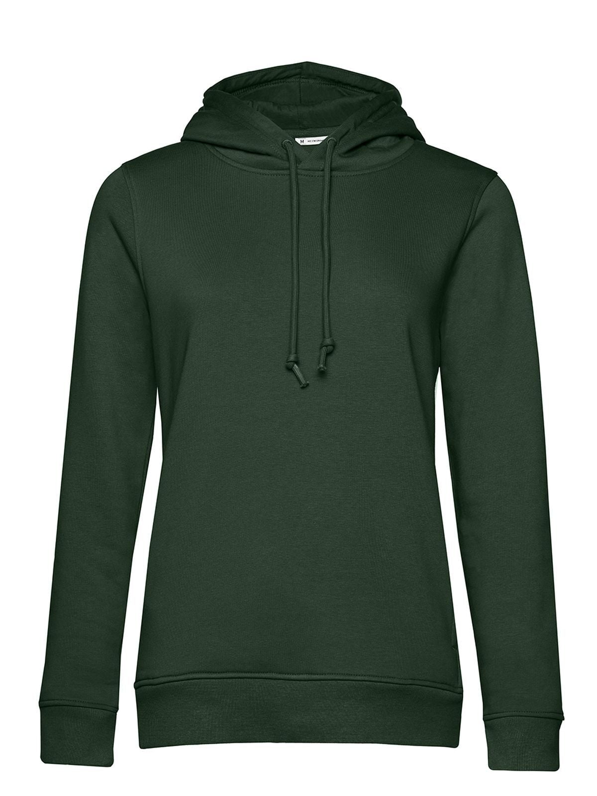Inspire Hooded Damen Sweatshirt / Hoodie – B&C – Farbe Waldgrün – individuell veredelbar