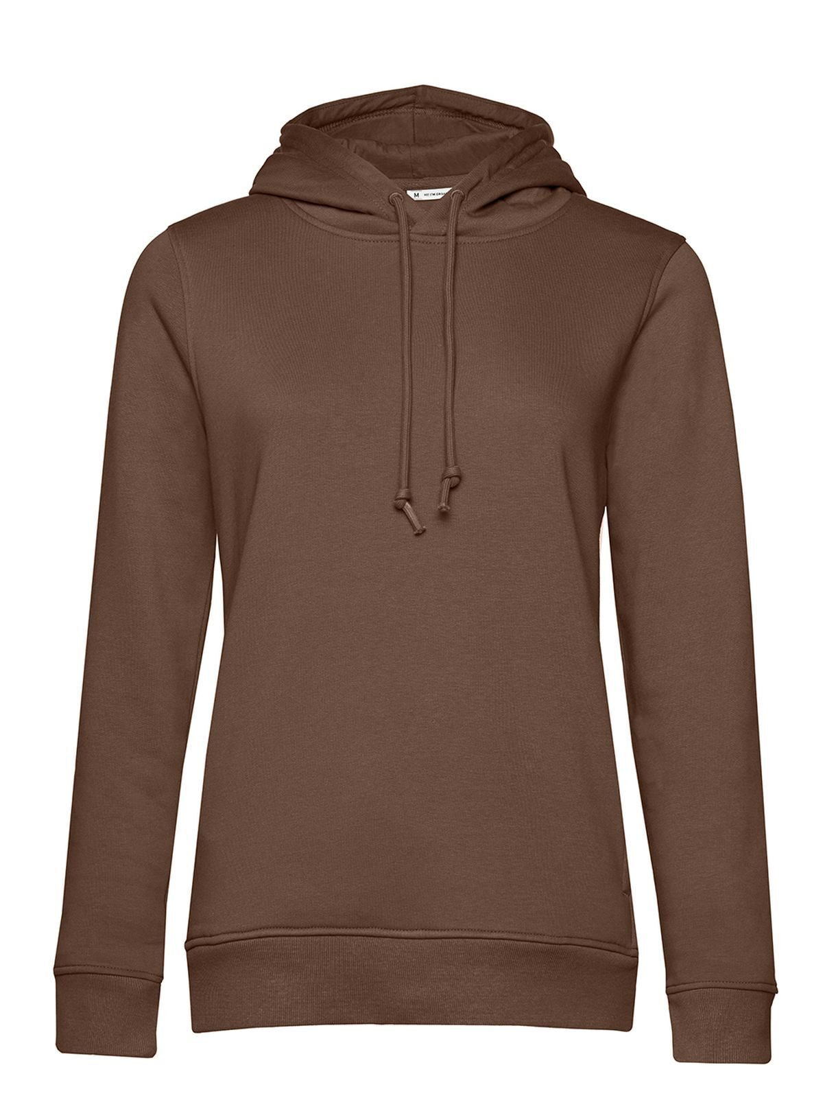 Inspire Hooded Damen Sweatshirt / Hoodie – B&C – Farbe mocha – individuell veredelbar