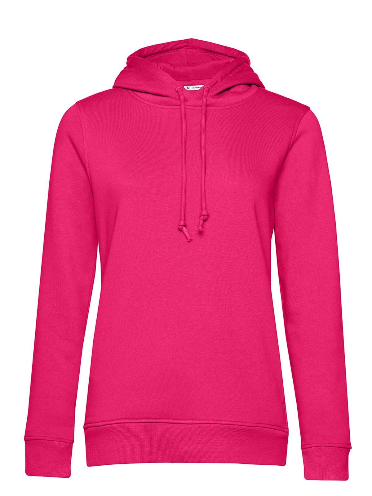 Inspire Hooded Damen Sweatshirt / Hoodie – B&C – Farbe magenta pink – individuell veredelbar