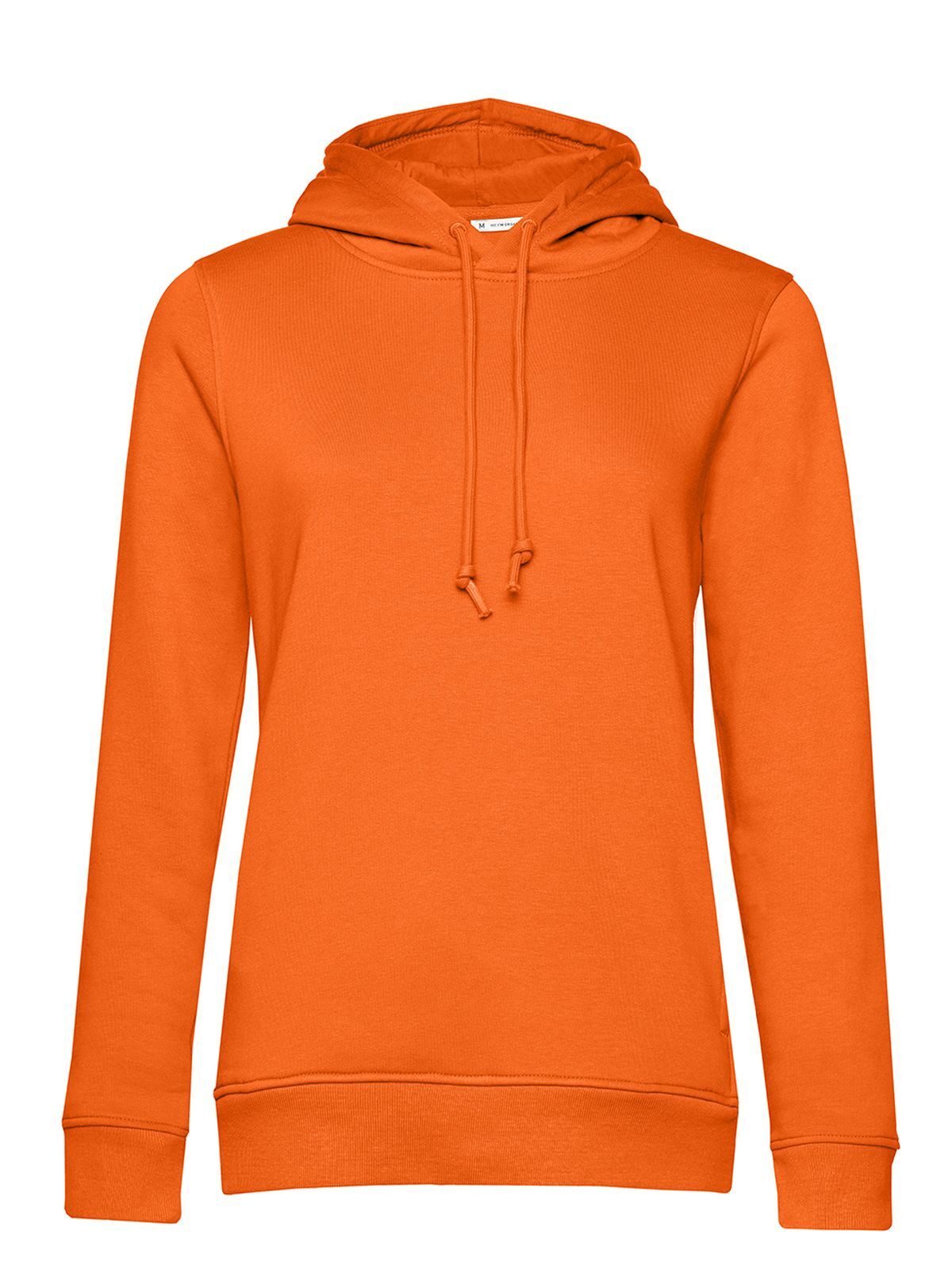 Inspire Hooded Damen Sweatshirt / Hoodie – B&C – Farbe pure orange – individuell veredelbar