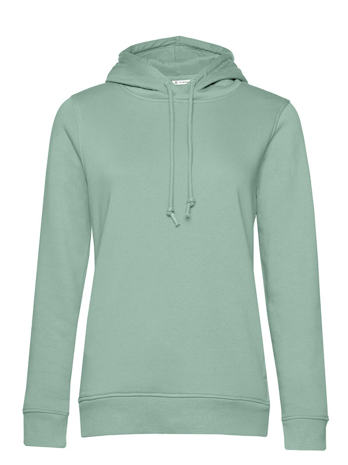 Inspire Hooded Damen Sweatshirt / Hoodie – B&C – Farbe sage – individuell veredelbar