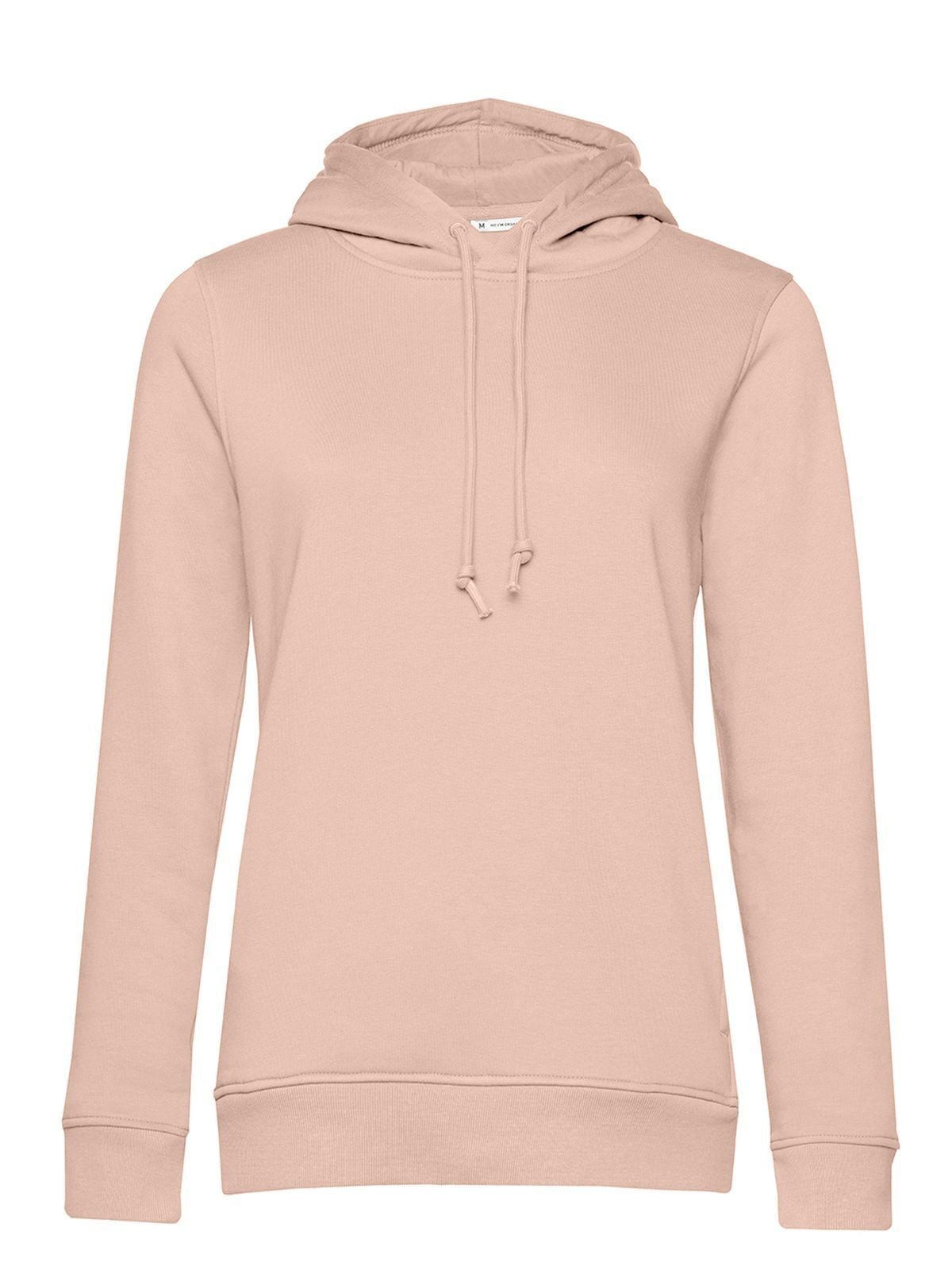 Inspire Hooded Damen Sweatshirt / Hoodie – B&C – Farbe soft rose – individuell veredelbar
