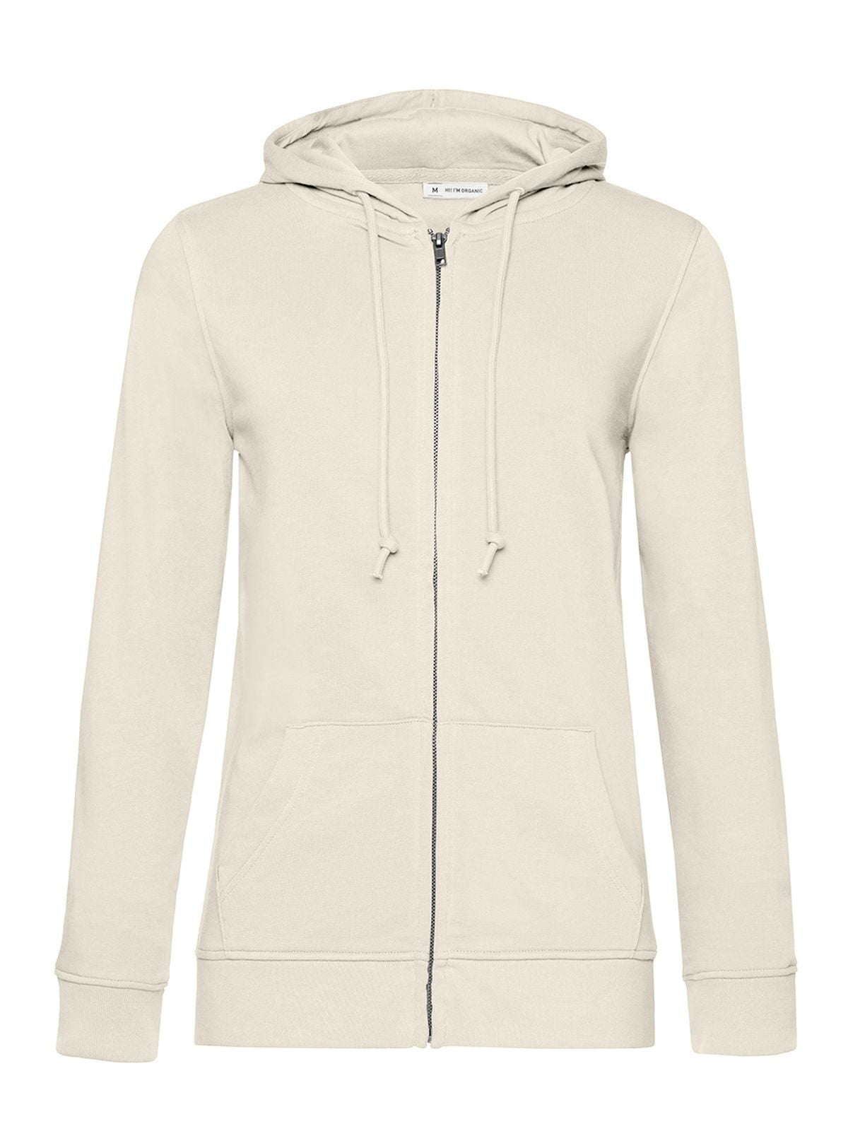 Inspire Zipped Hood Damen Sweatshirt / Hoodie – B&C – Farbe Off White – individuell veredelbar