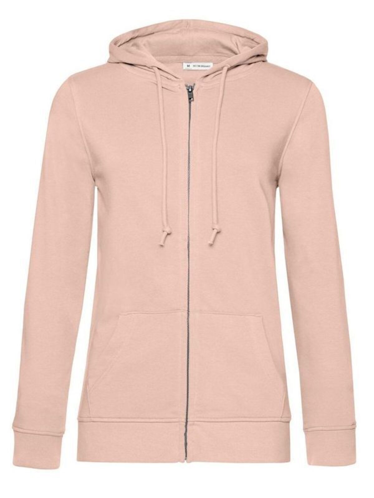 Inspire Zipped Hood Damen Sweatshirt / Hoodie – B&C – Farbe soft rose – individuell veredelbar